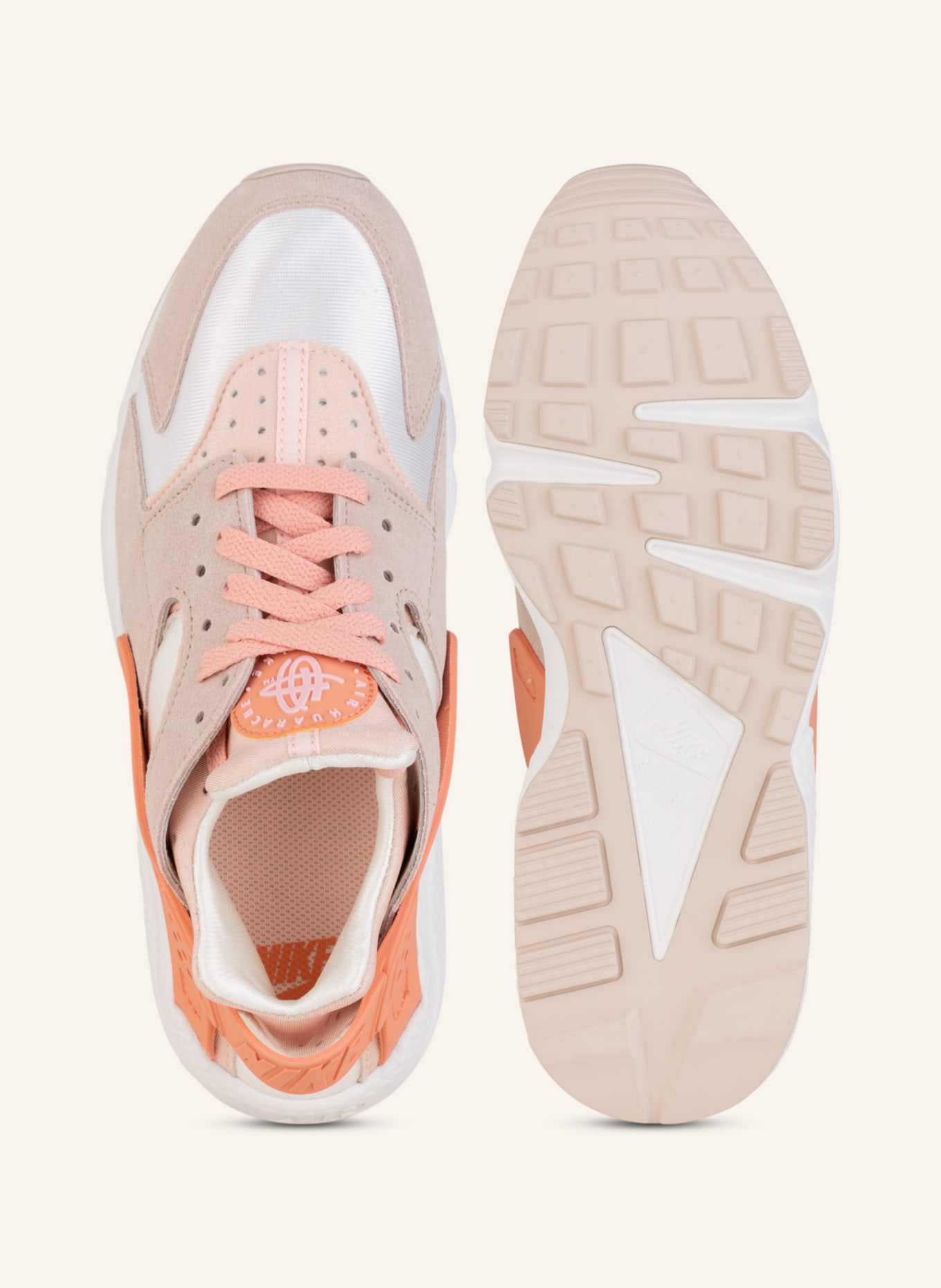 Nike Sneaker AIR HUARACHE , Farbe: LACHS/ WEISS (Bild 5)