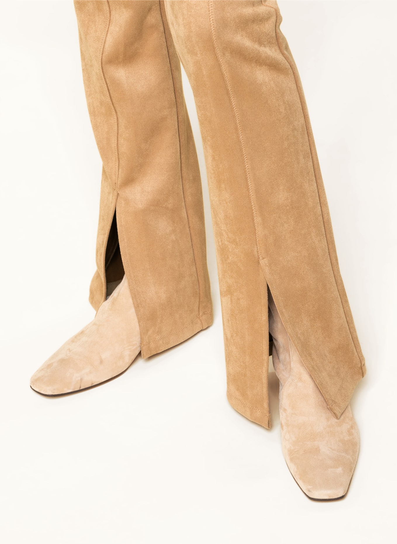 GUESS Trousers STELA in leather look, Color: BEIGE (Image 5)