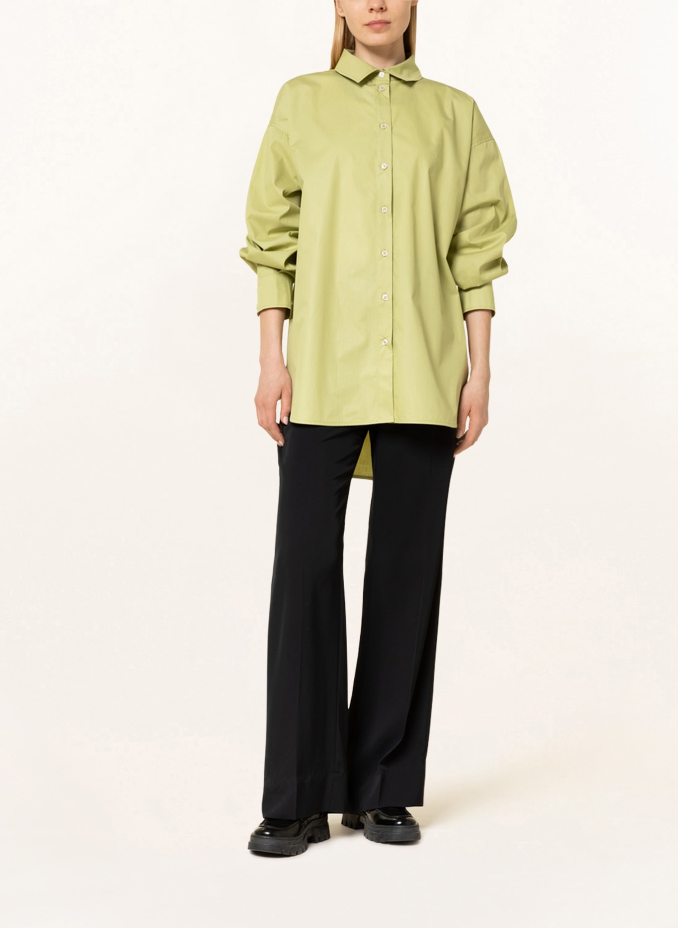 someday Oversized shirt blouse ZOLORA , Color: LIGHT GREEN (Image 2)