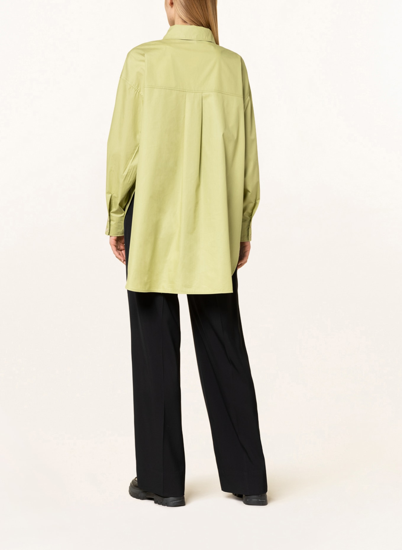 someday Oversized shirt blouse ZOLORA , Color: LIGHT GREEN (Image 3)