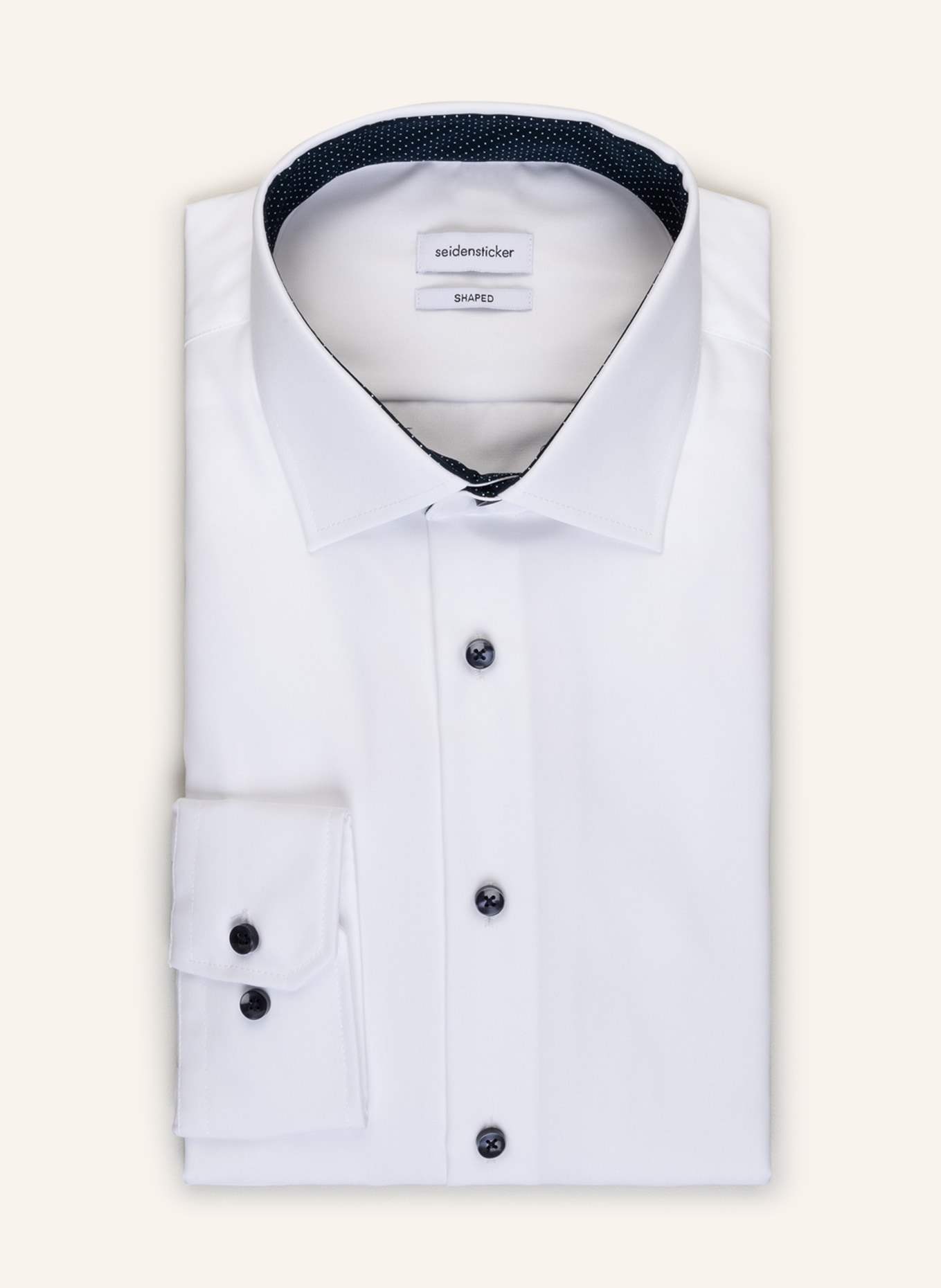 seidensticker Shirt shaped fit, Color: WHITE (Image 1)