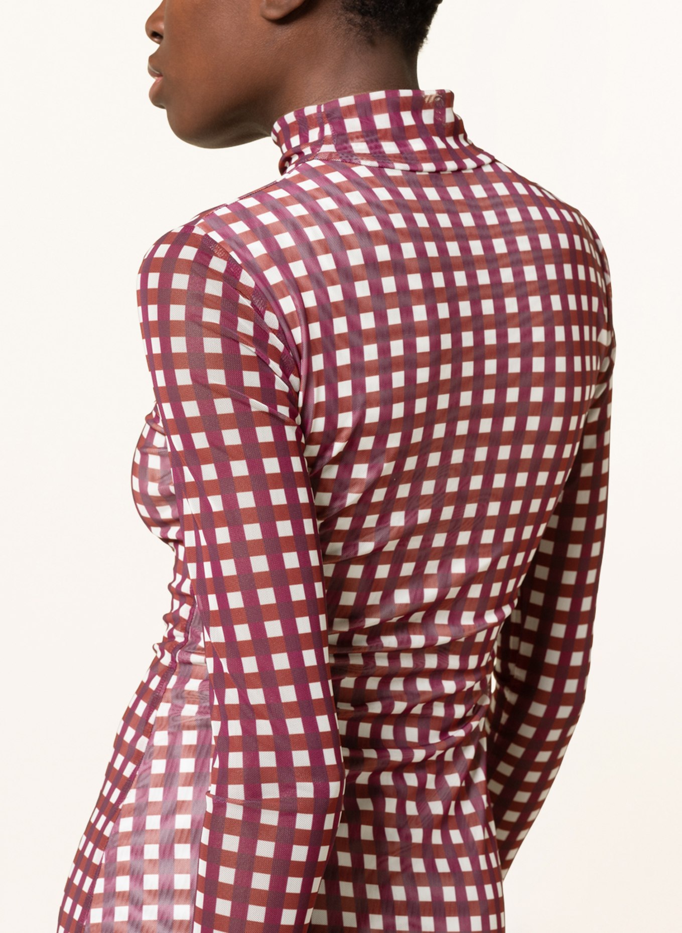BAUM UND PFERDGARTEN Kleid JOLAIN , Farbe: DUNKELROT/ WEISS/ FUCHSIA (Bild 4)