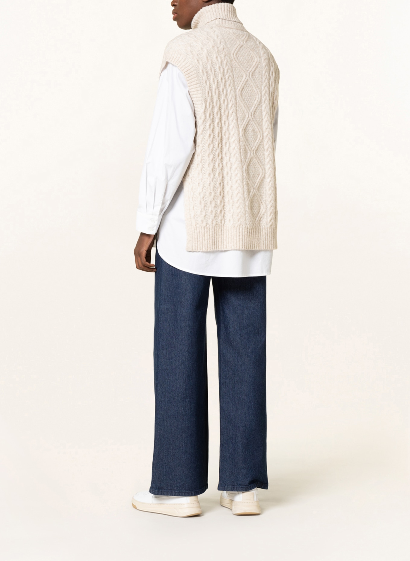 BAUM UND PFERDGARTEN Sleeveless sweater CILINA , Color: CREAM (Image 3)