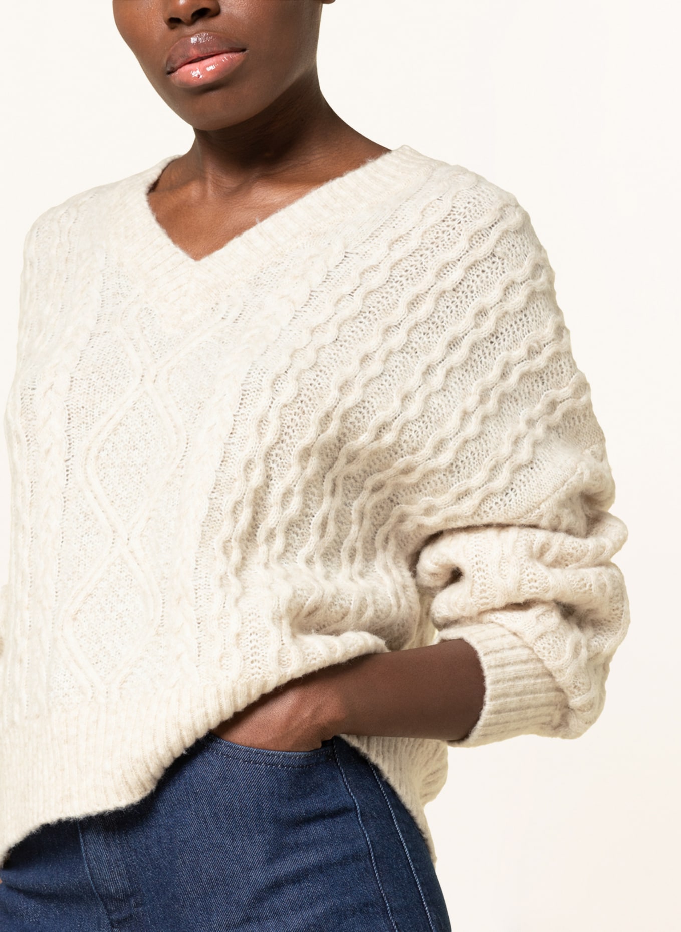 BAUM UND PFERDGARTEN Sweter CULLY  , Kolor: KREMOWY (Obrazek 4)