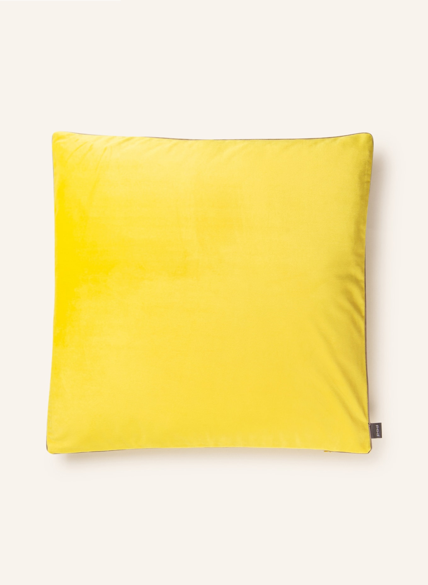 PAD Velvet decorative cushion cover ELEGANCE, Color: YELLOW (Image 1)