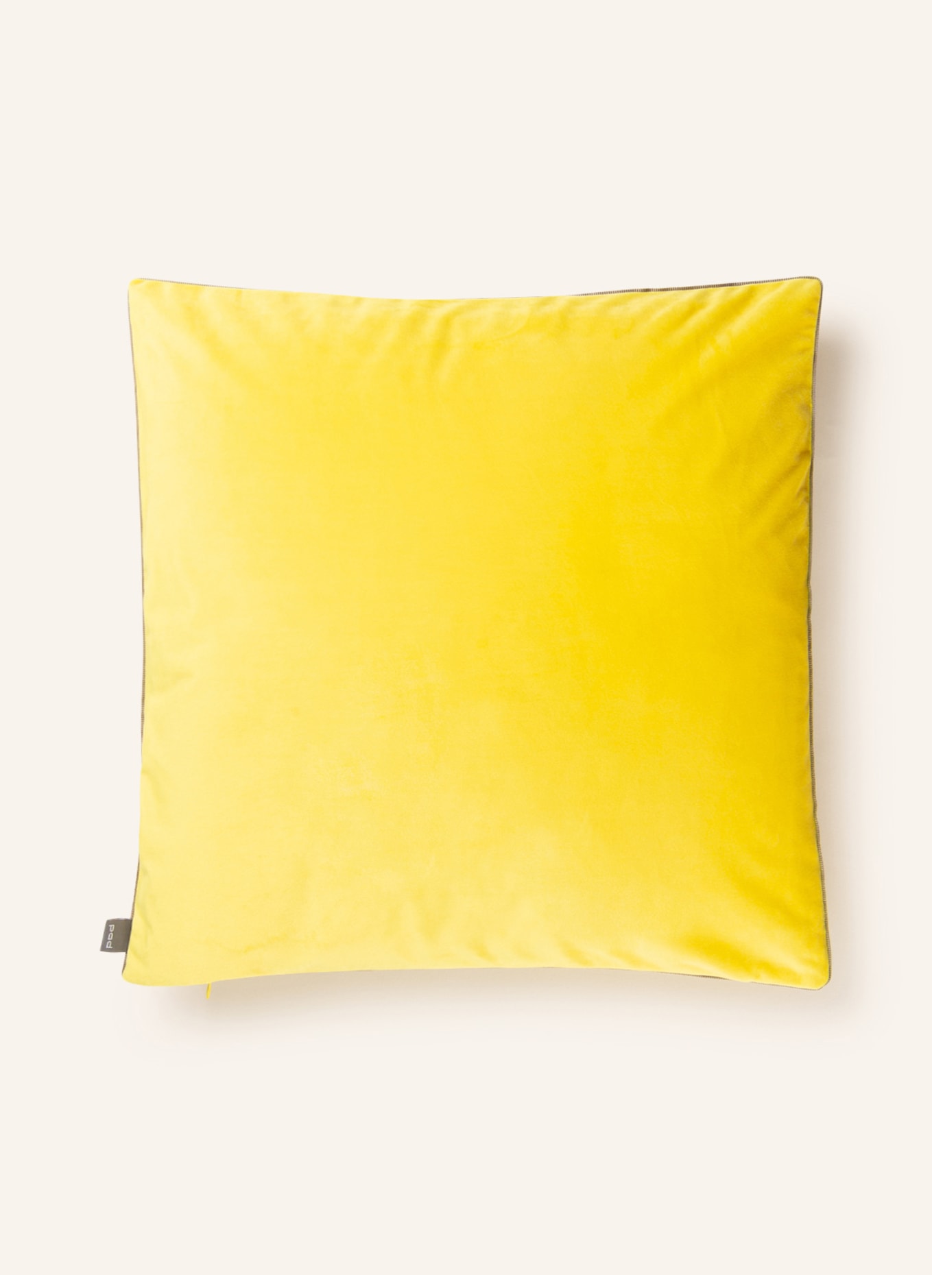 PAD Velvet decorative cushion cover ELEGANCE, Color: YELLOW (Image 2)