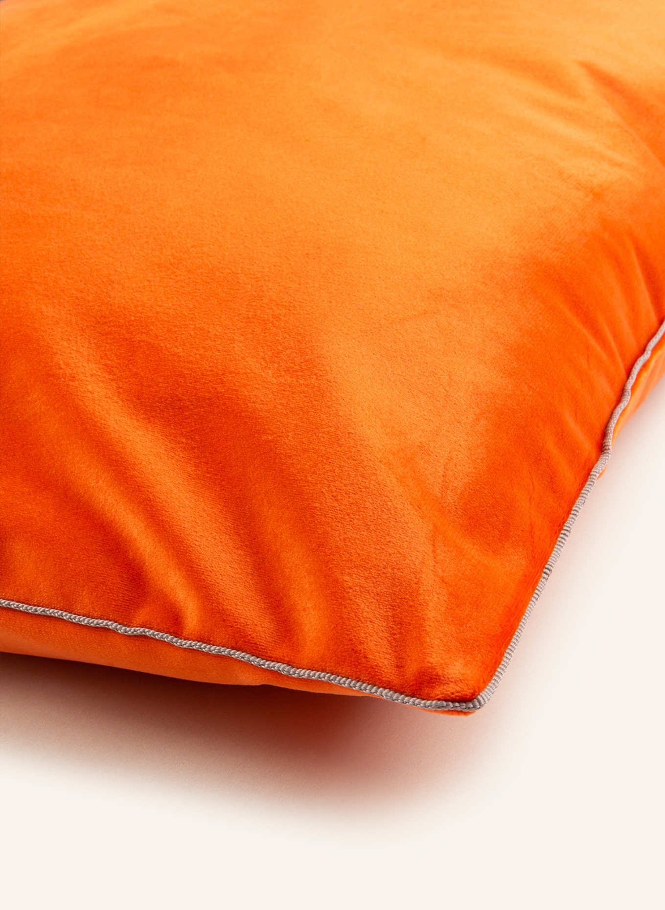 PAD Samt-Dekokissenhülle ELEGANCE: ORANGE