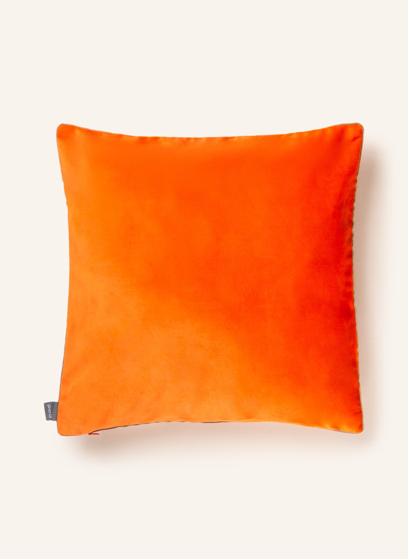 PAD Samt-Dekokissenhülle ELEGANCE: ORANGE