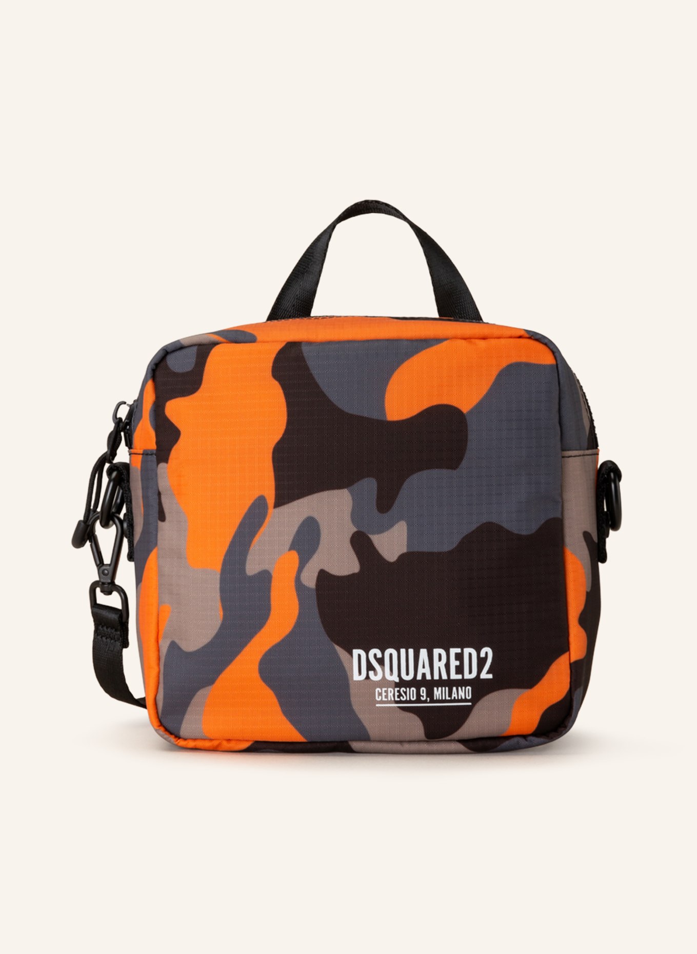 DSQUARED2 Shoulder bag CERESIO 9, Color: ORANGE/ DARK GRAY/ BLACK (Image 1)