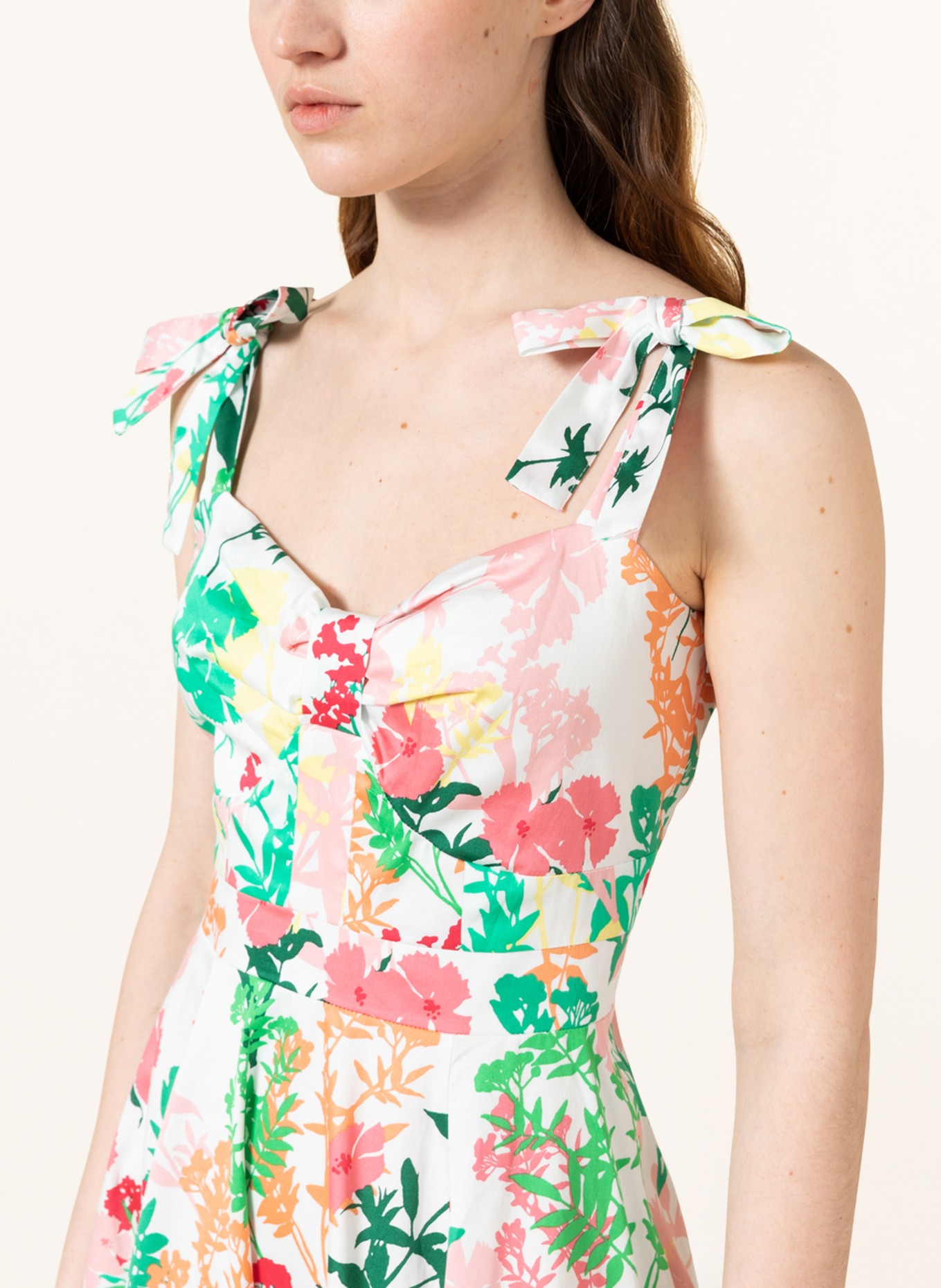 Phase Eight Dress JOYCE, Color: WHITE/ PINK/ GREEN (Image 4)