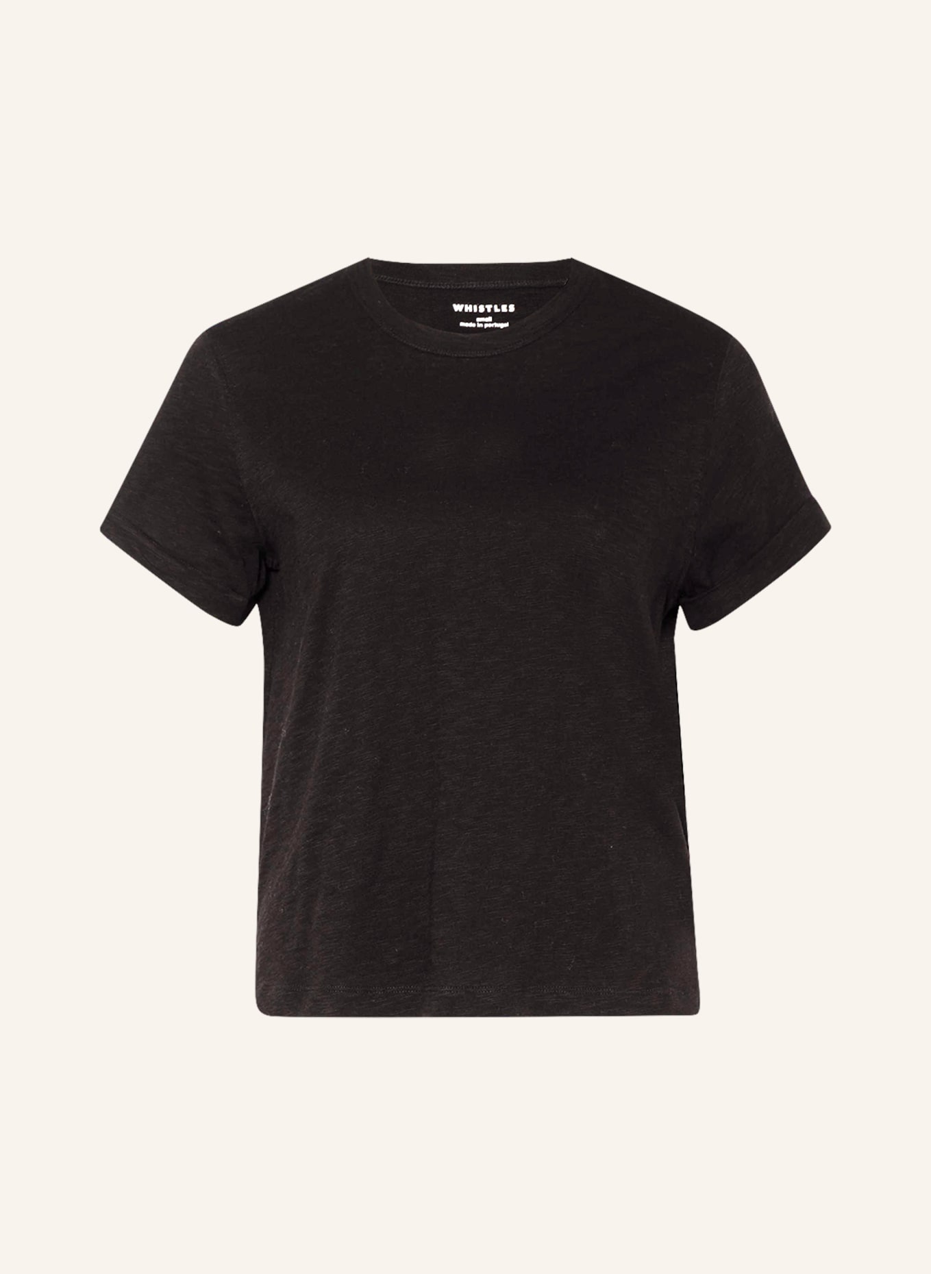 WHISTLES T-shirt EMILY, Color: BLACK (Image 1)