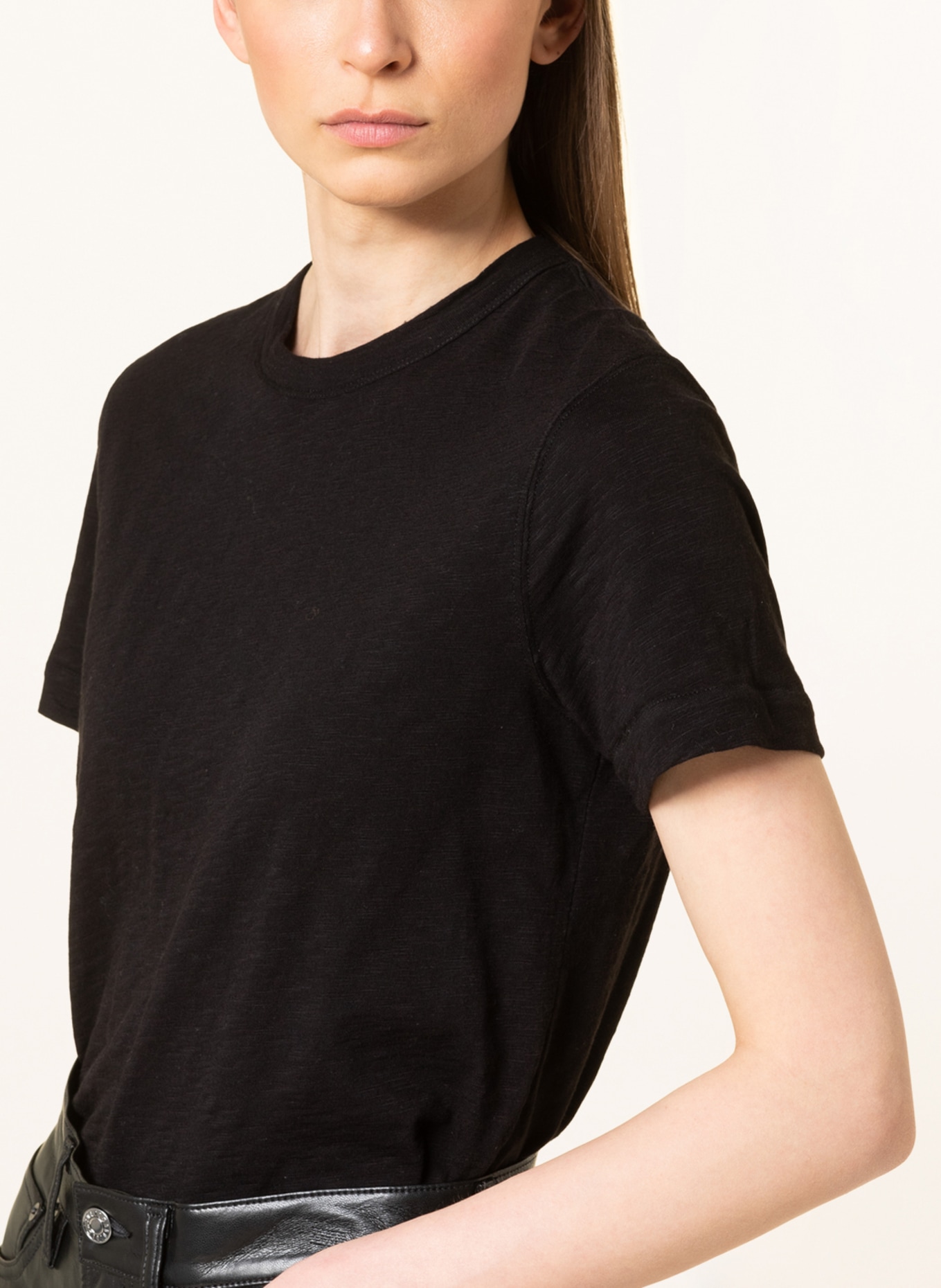 WHISTLES T-shirt EMILY, Color: BLACK (Image 4)