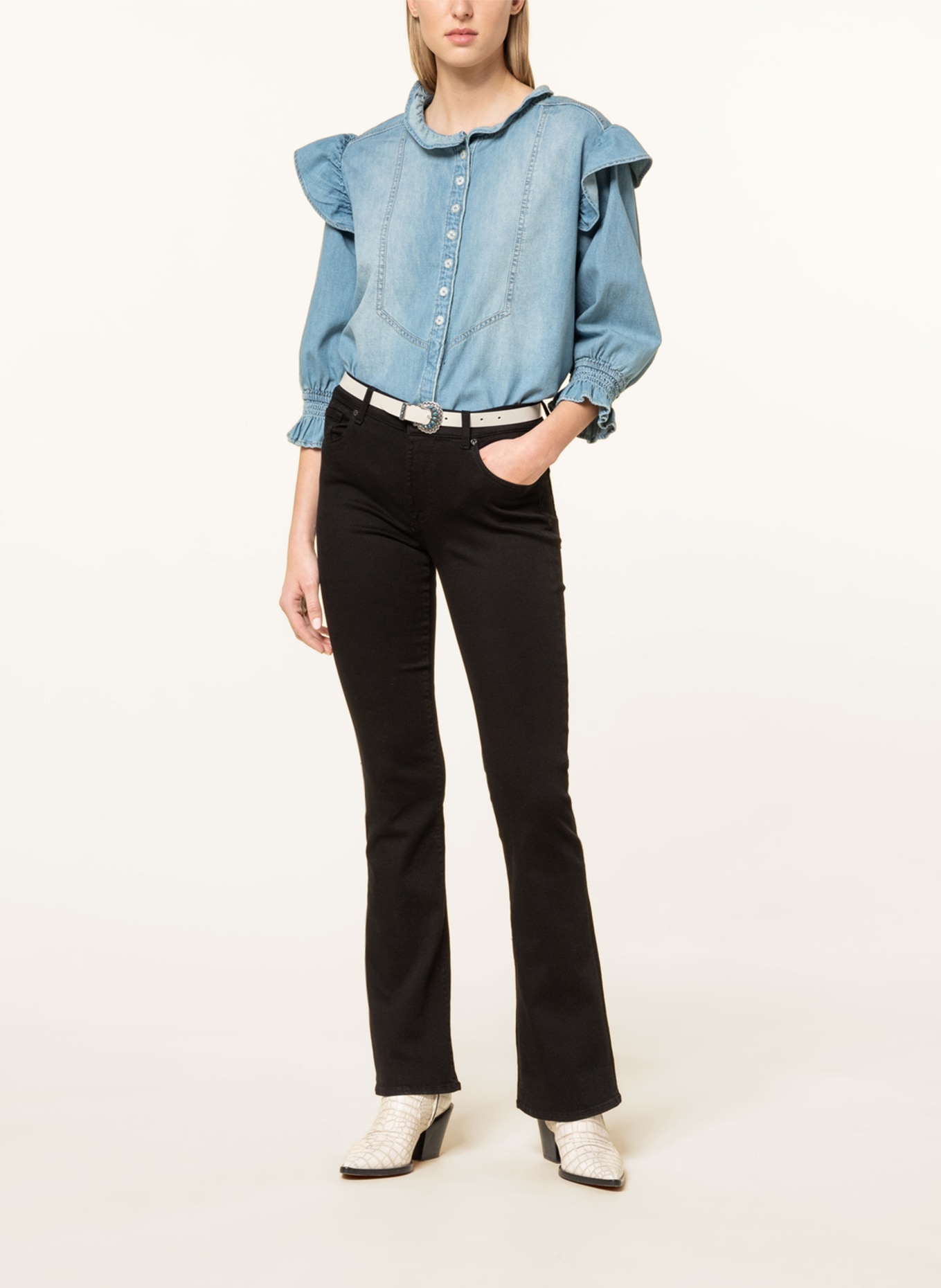 7 for all mankind Bootcut jeans , Color: BL BLACK (Image 2)
