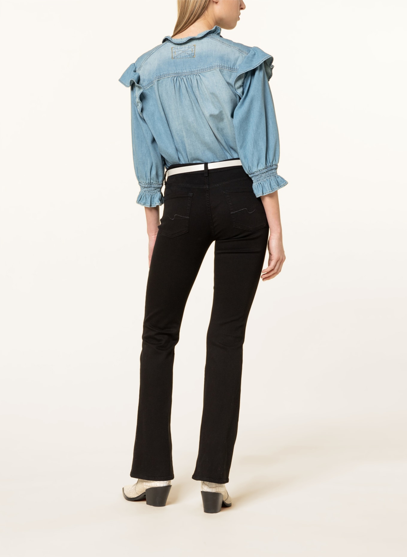 7 for all mankind Bootcut jeans , Color: BL BLACK (Image 3)