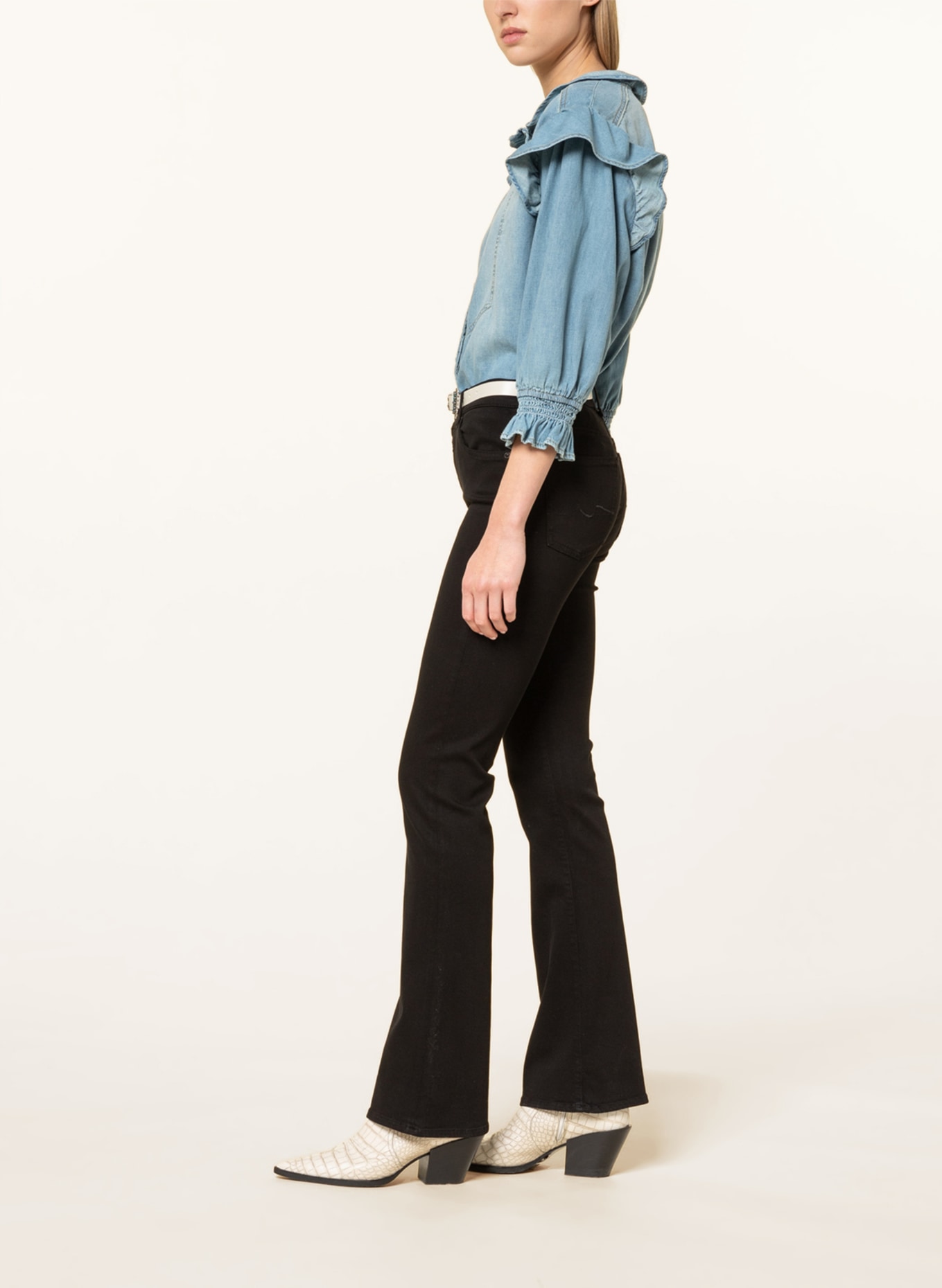 7 for all mankind Bootcut jeans , Color: BL BLACK (Image 4)