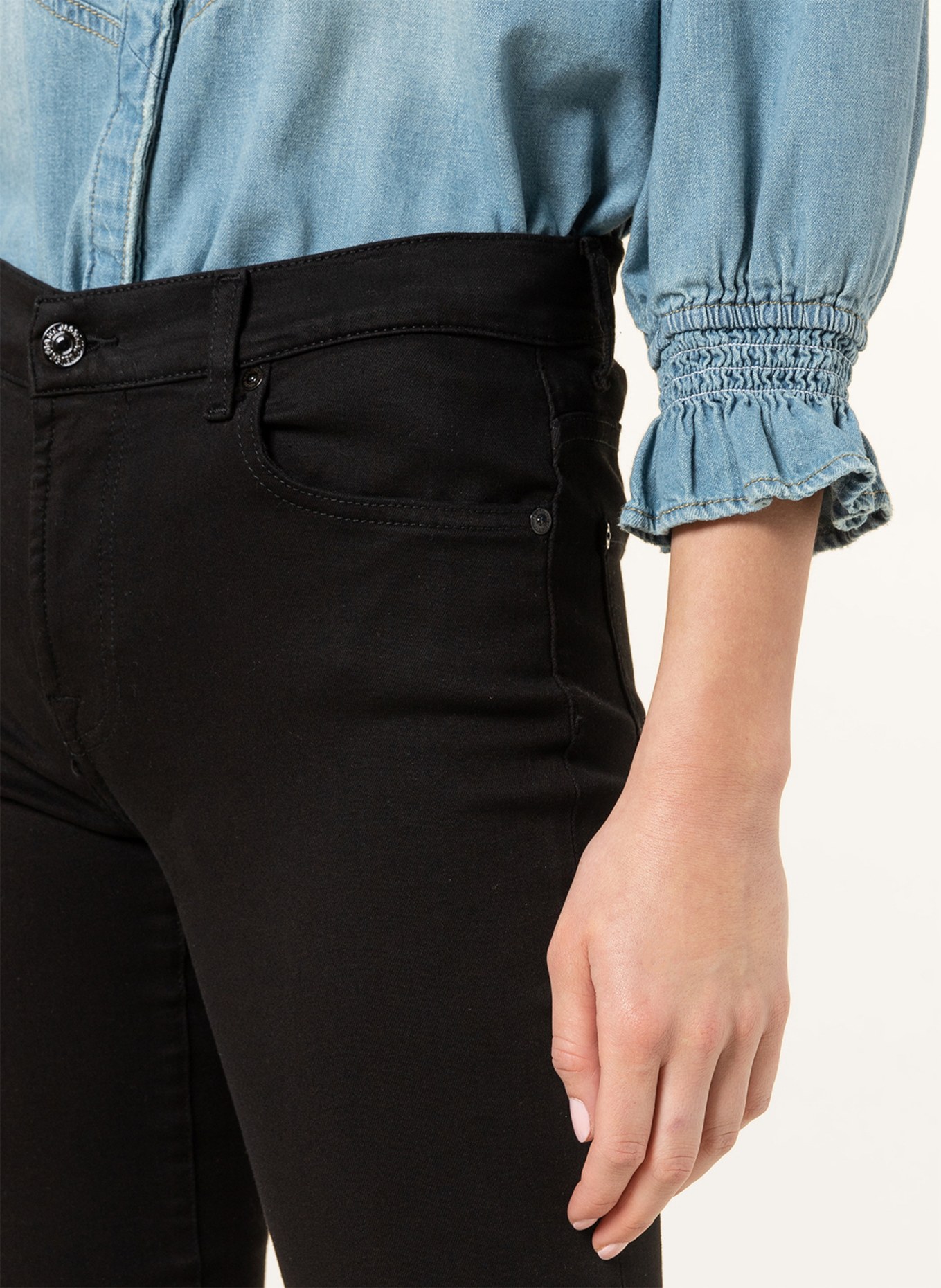 7 for all mankind Bootcut jeans , Color: BL BLACK (Image 5)