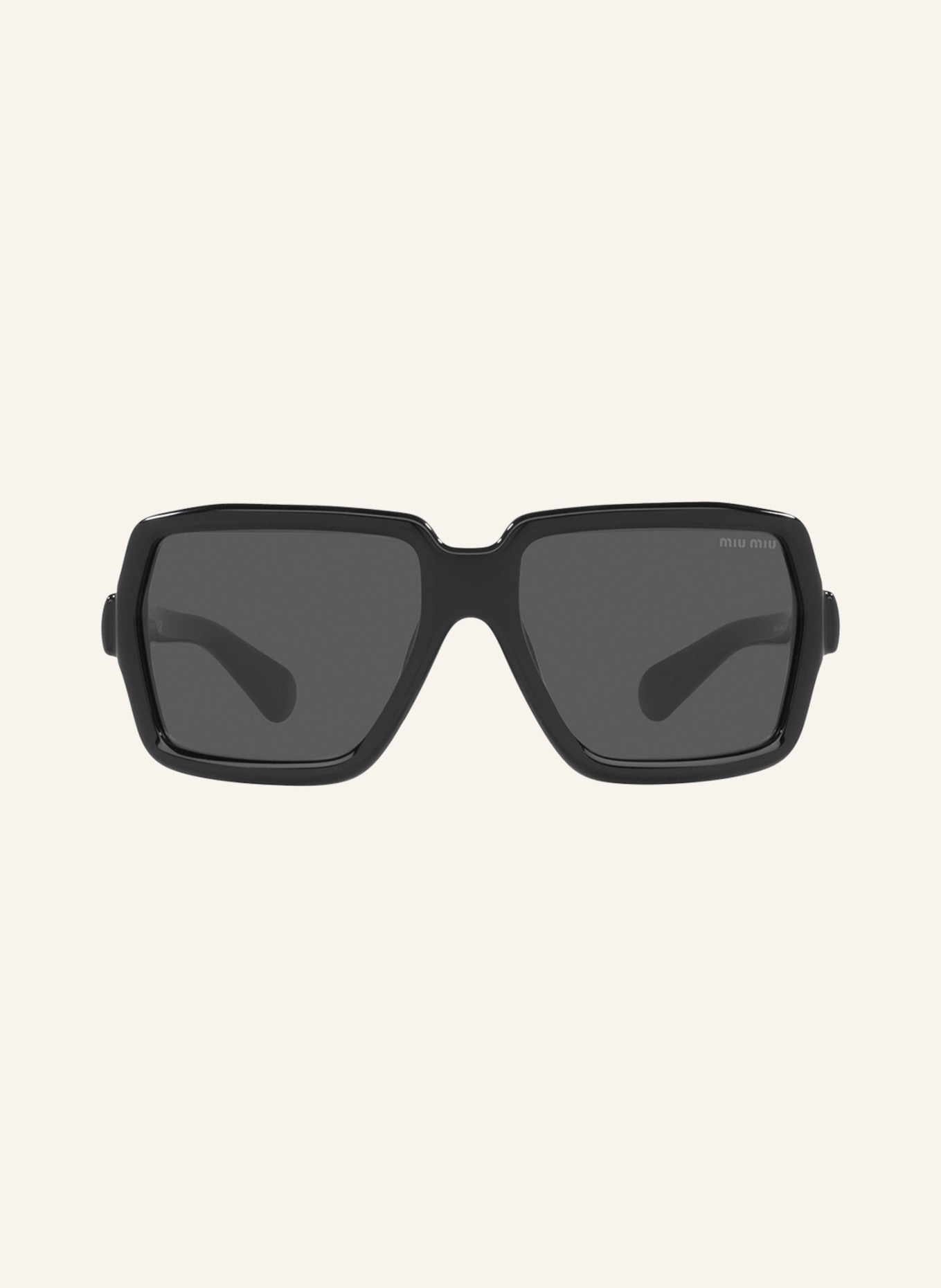 MIU MIU Sunglasses MU06WS, Color: 1AB1A1 - BLACK/ GRAY (Image 2)