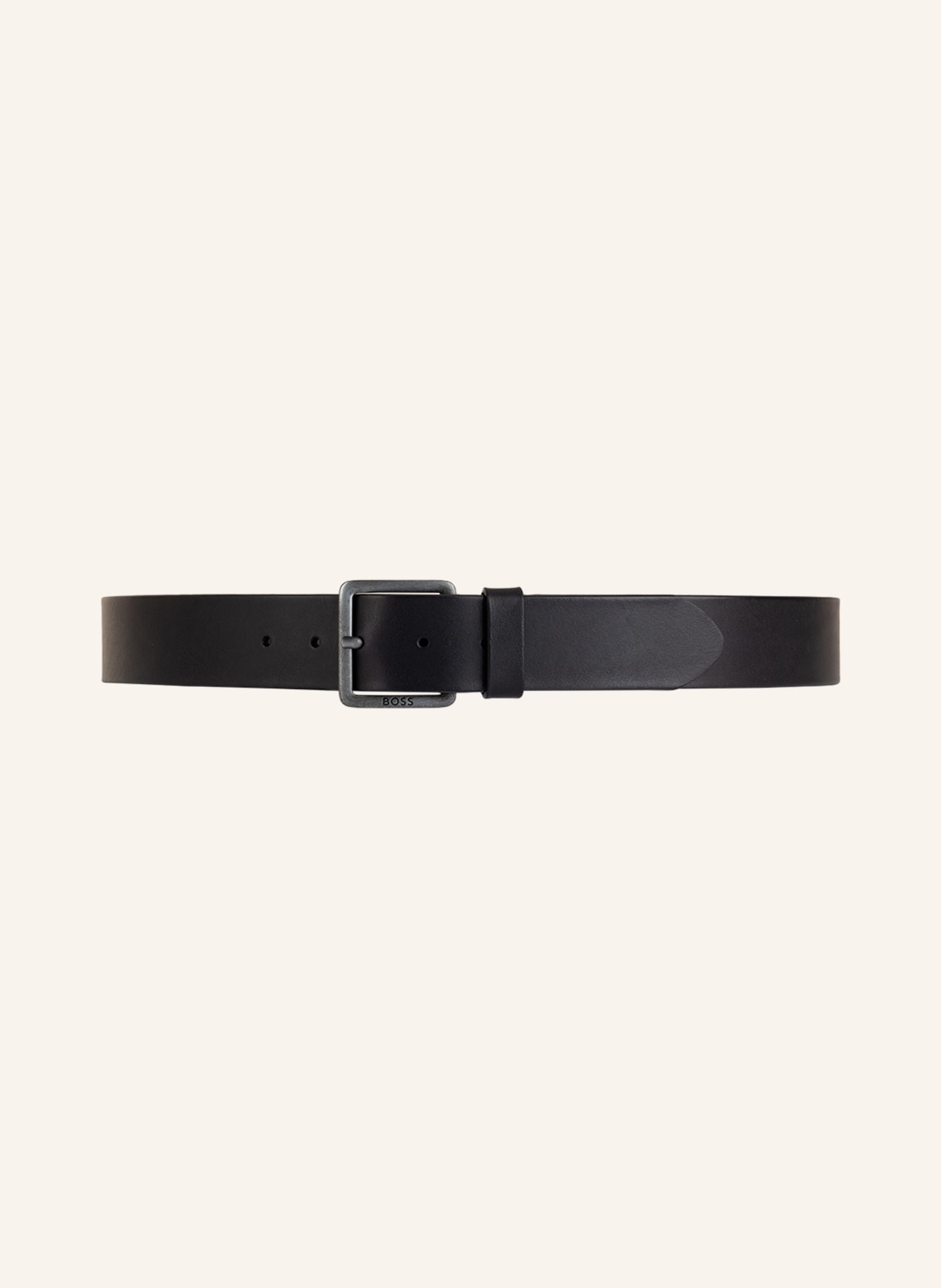 BOSS Leather belt JEEKO, Color: BLACK (Image 2)