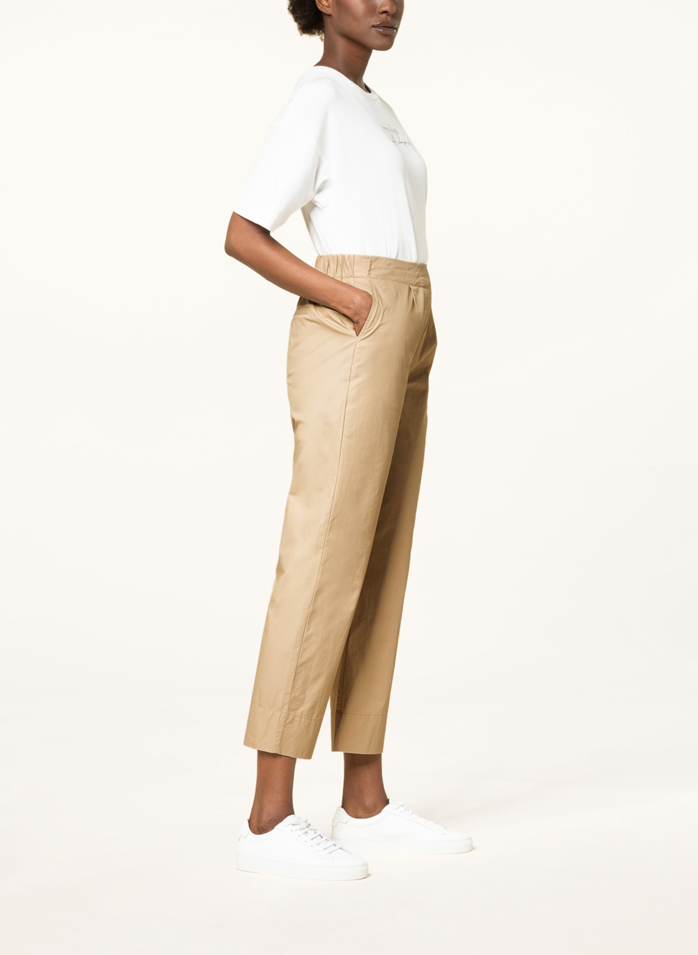 OPUS 7/8 trousers MAILI, Color: LIGHT BROWN (Image 4)