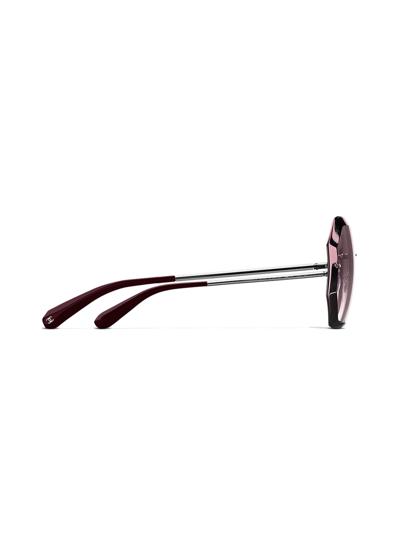 CHANEL Runde Sonnenbrille, Farbe: C1083P - ROSA/ ROSÉ VERLAUF (Bild 3)