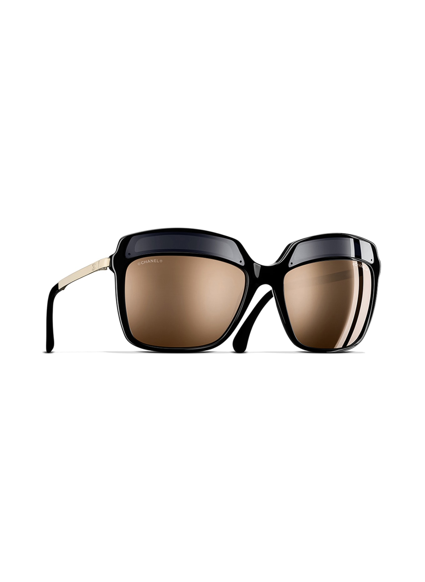 CHANEL Butterfly sunglasses, Color: BLACK & BROWN (Image 1)