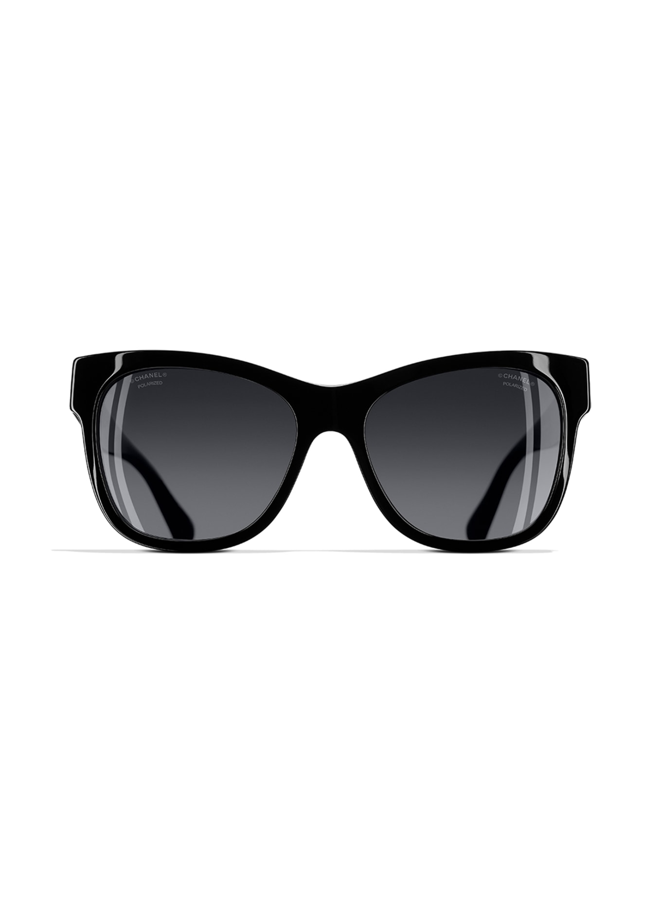 CHANEL Square sunglasses, Color: BLACK & GRAY POLARIZED (Image 2)
