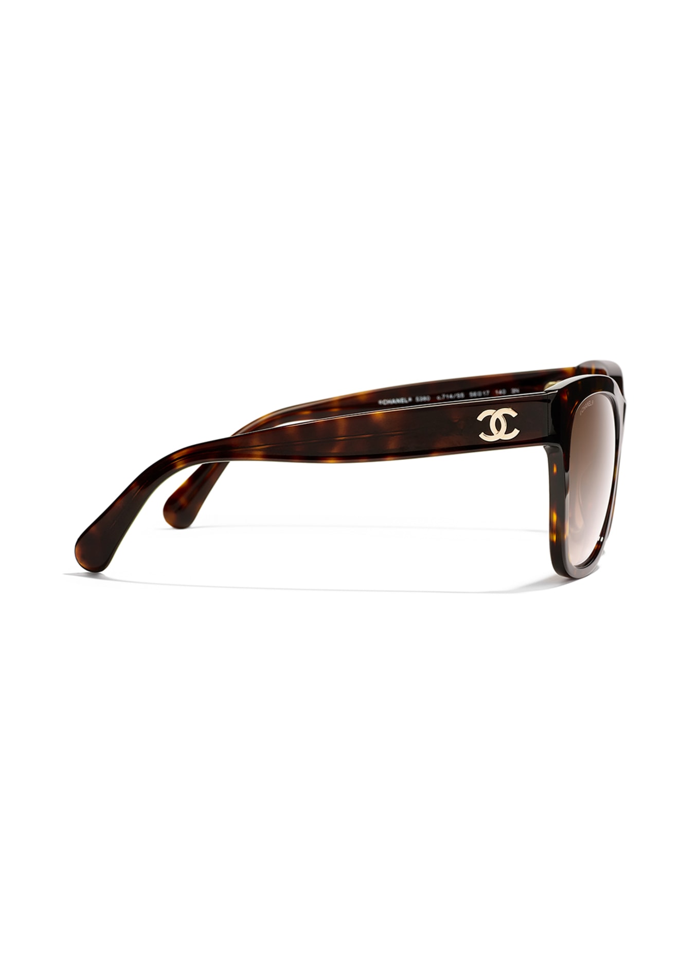 CHANEL Square sunglasses, Color: HAVANA & BROWN GRADIENT (Image 3)
