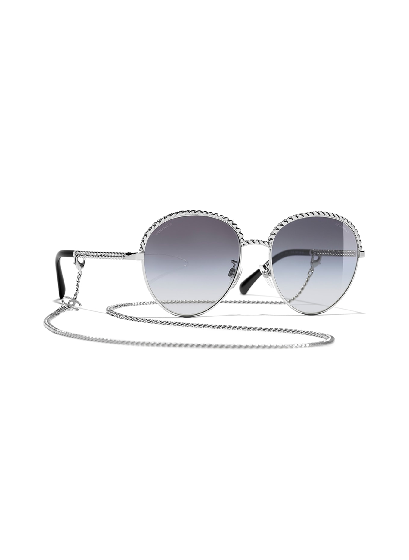 CHANEL Pantos sunglasses, Color: C124S6 - SILVER/GRAY GRADIENT (Image 1)