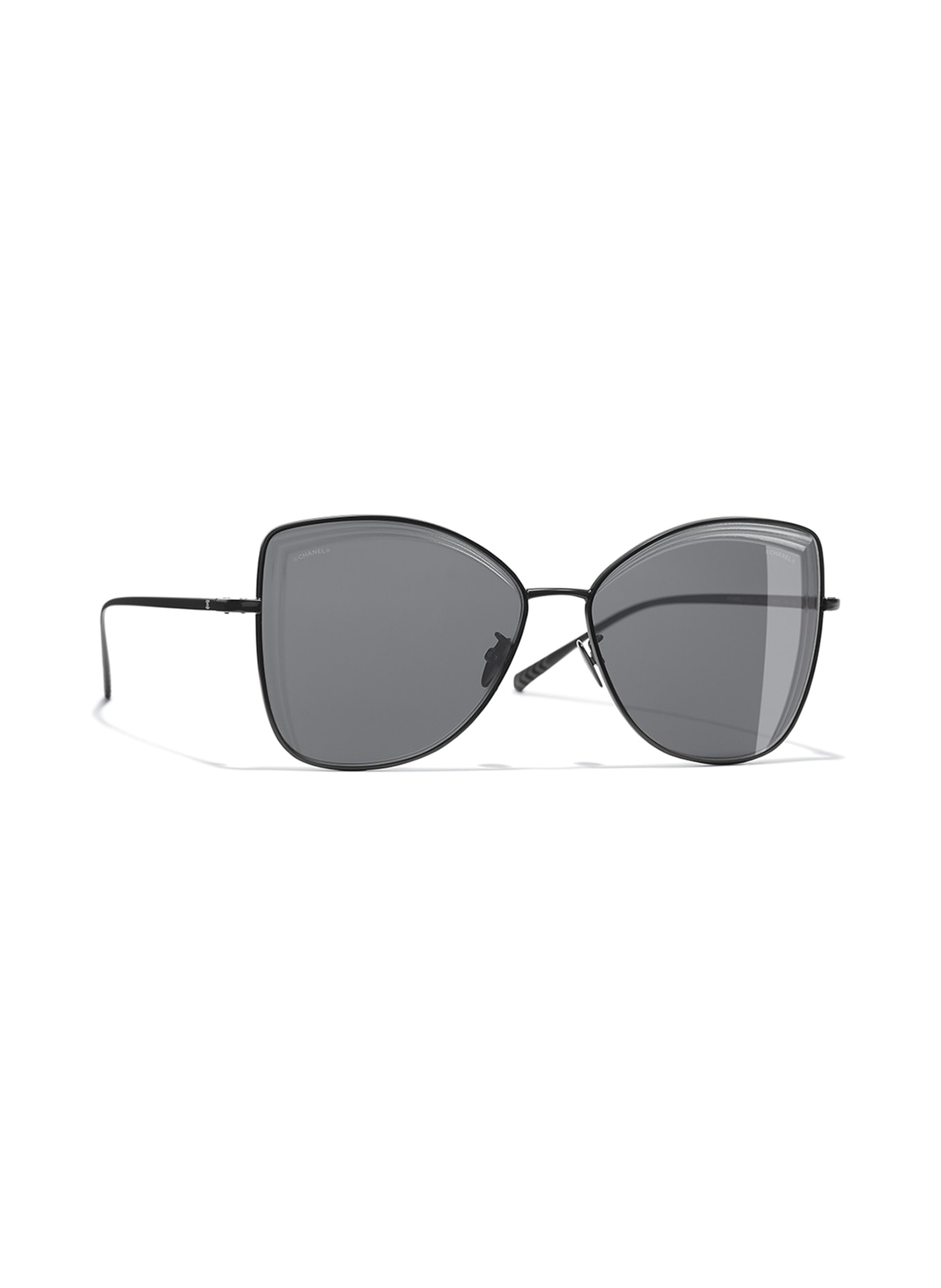 Sunglasses Chanel Anthracite in Metal  32991581
