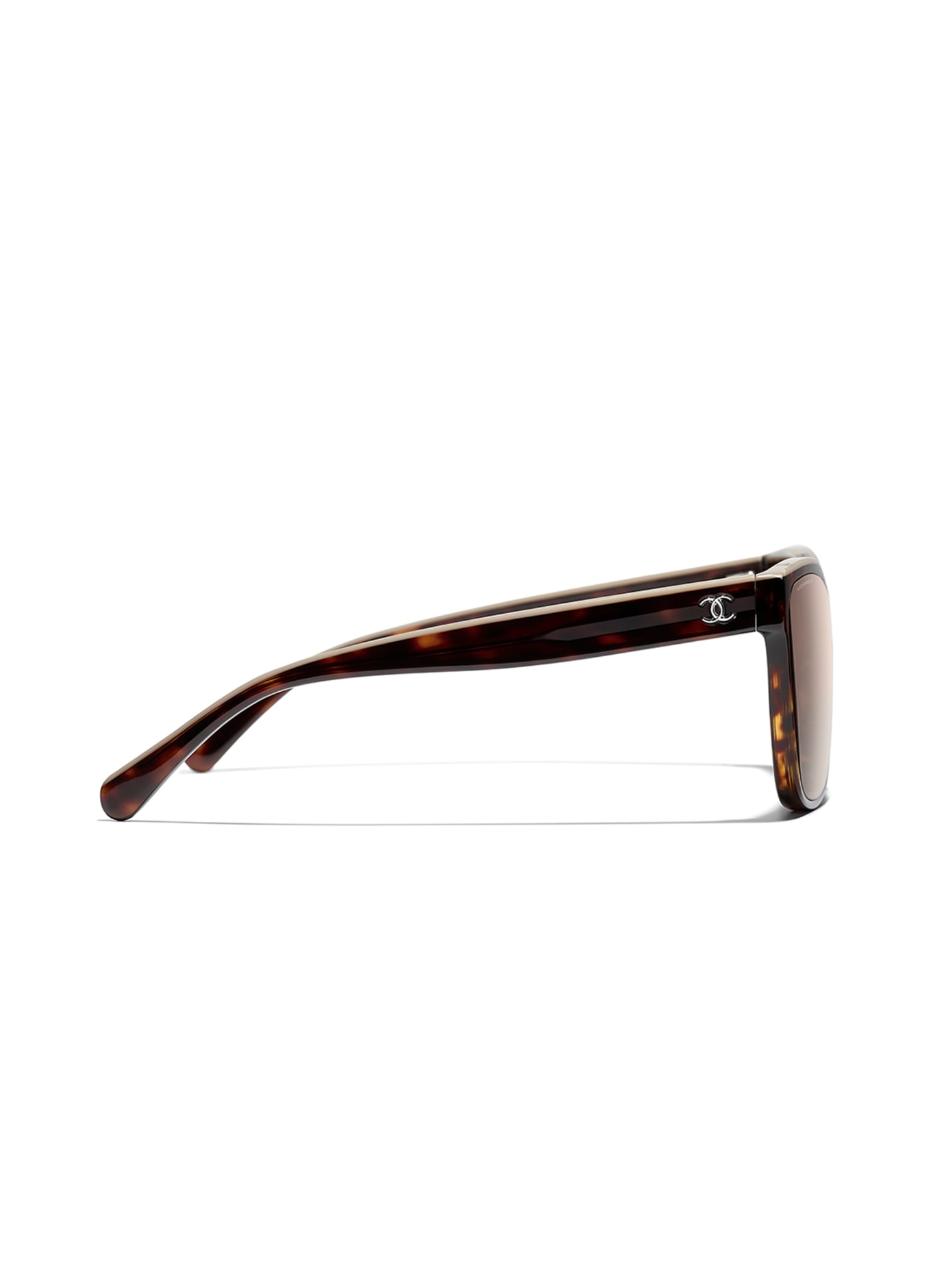 CHANEL Prostokątne okulary przeciwsłoneczne , Kolor: HAVANA/ BEŻOWY (Obrazek 3)