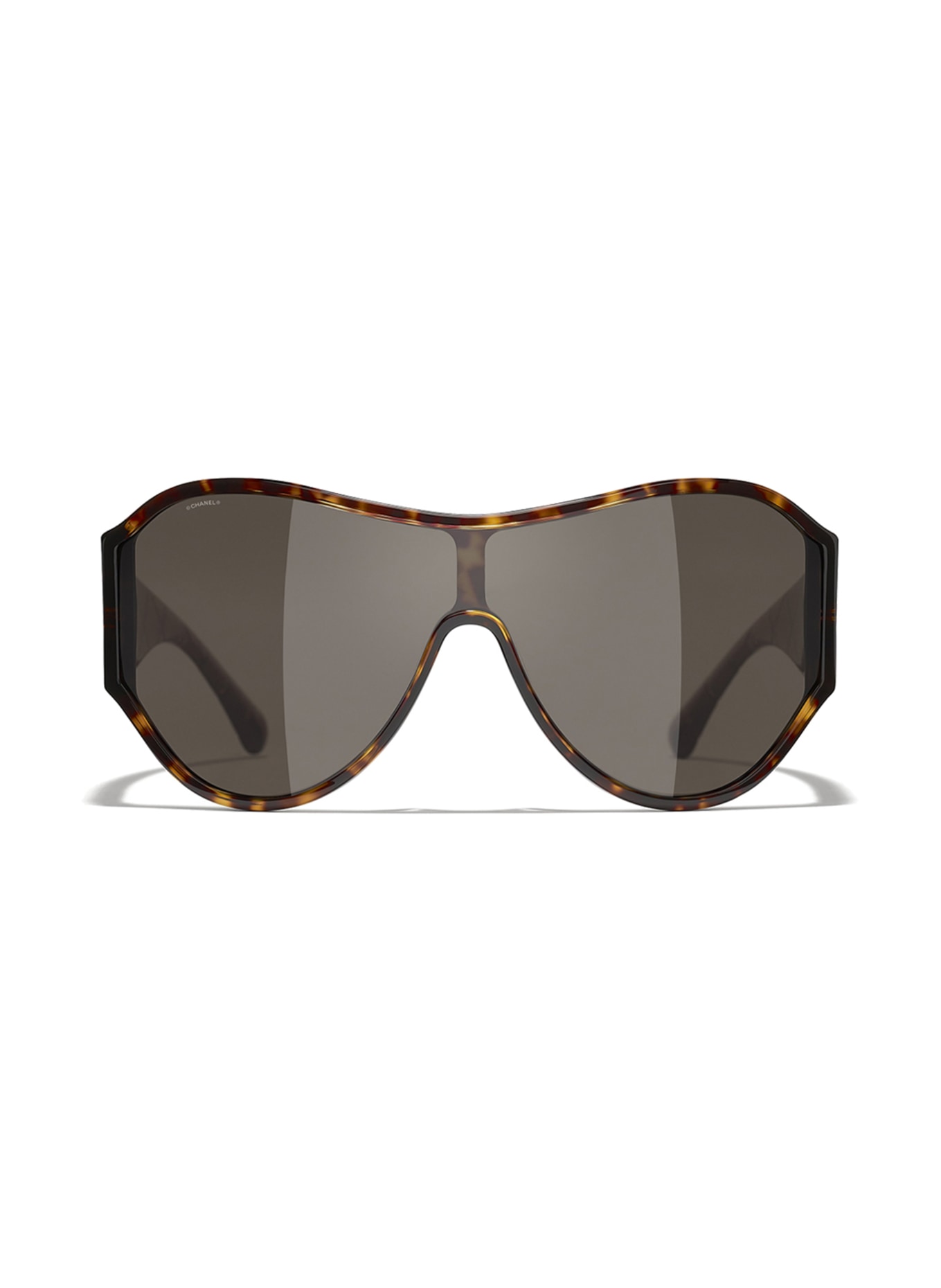 CHANEL Umschließende Sonnenbrille, Farbe: C714/3 - HAVANA/ BEIGE (Bild 2)