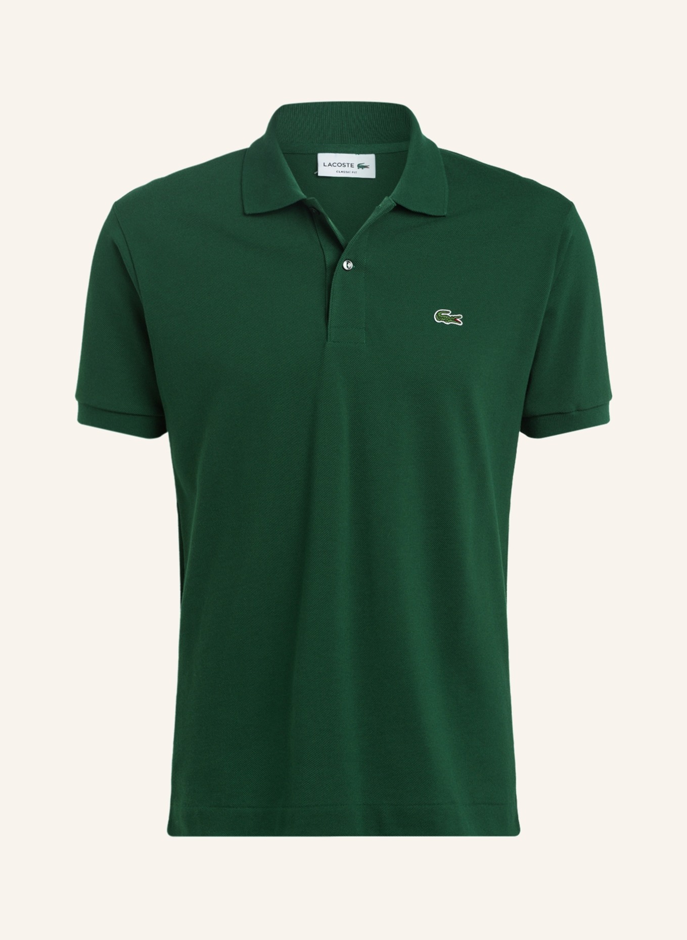 LACOSTE Piqué-Poloshirt Classic Fit, Farbe: GRÜN (Bild 1)