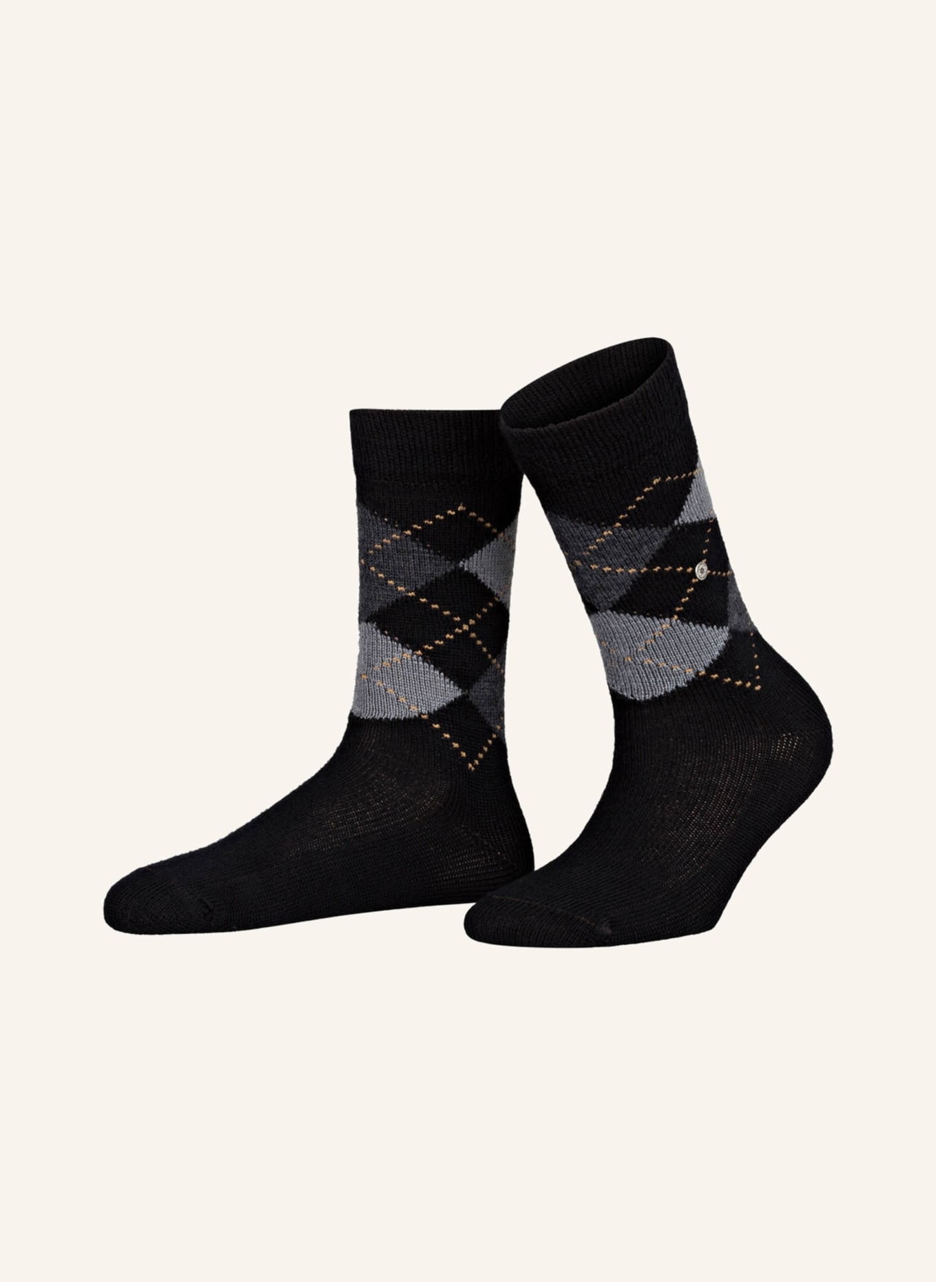 Burlington Socken WHITBY, Farbe: 3000 BLACK (Bild 1)