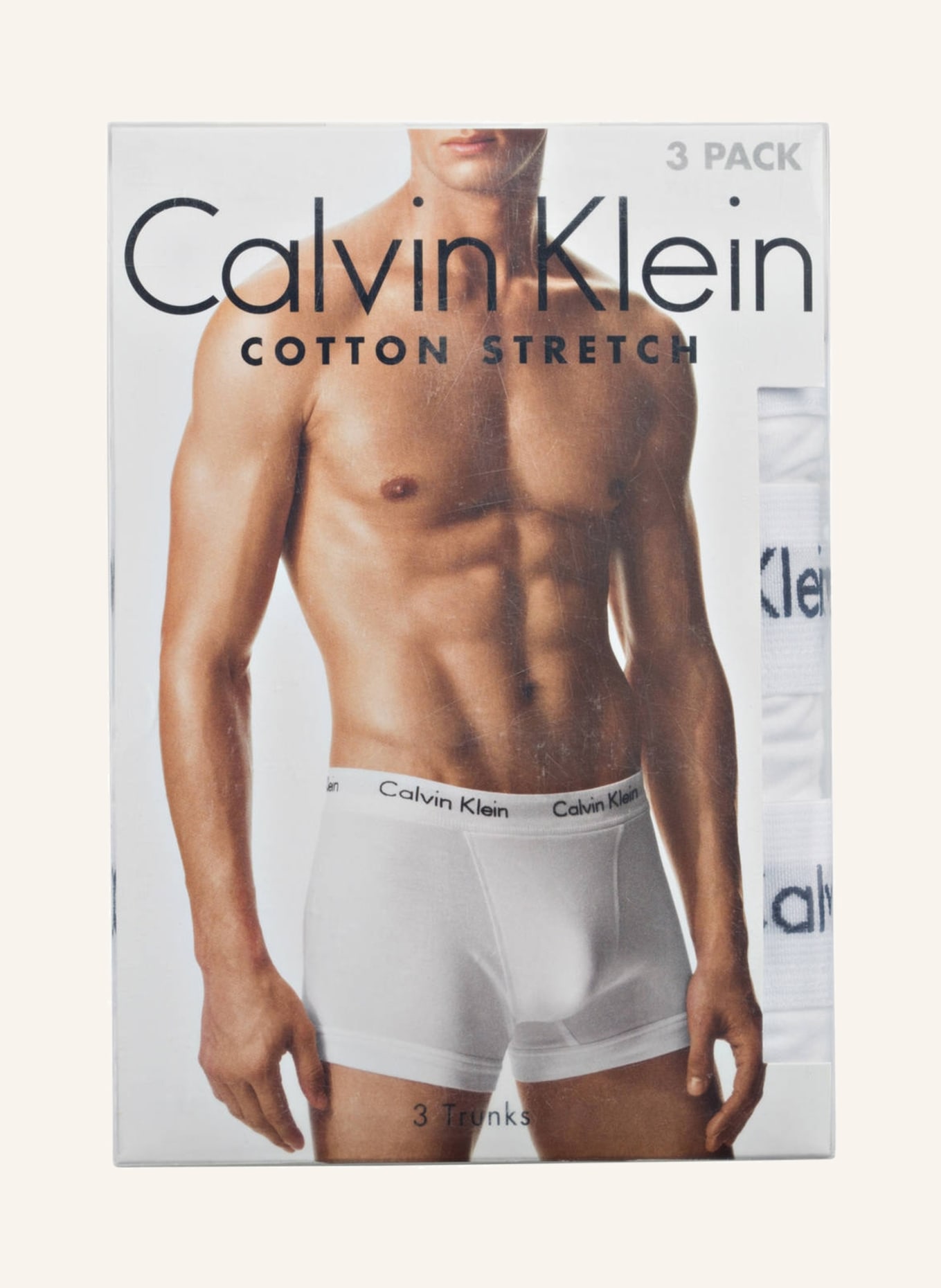 Calvin Klein 3er-Pack Boxershorts COTTON STRETCH, Farbe: WEISS (Bild 3)