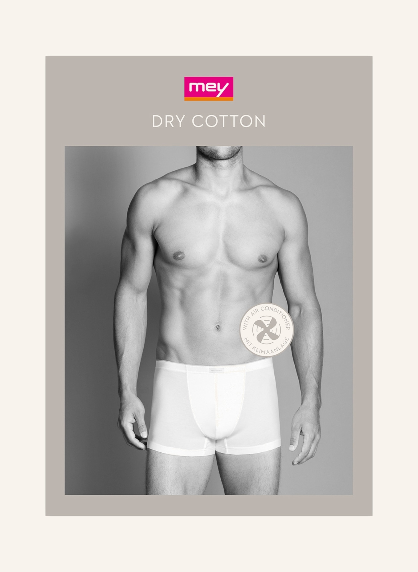 mey Boxer shorts series DRY COTTON, Color: WHITE (Image 3)