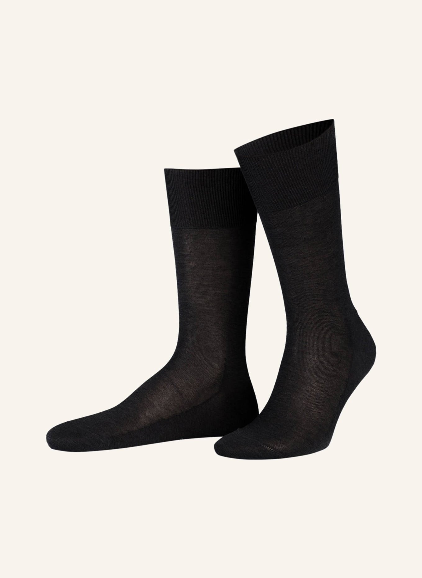 FALKE Socken LUXURY NO. 9, Farbe: 3190 ANTHRACITE MEL (Bild 1)