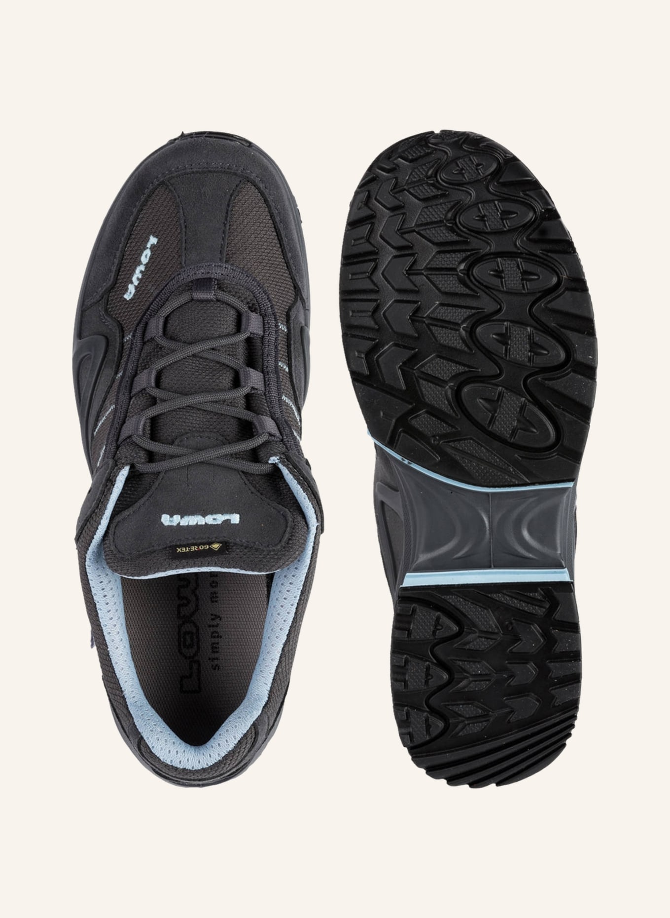 LOWA Outdoor-Schuhe GORGON GTX , Farbe: GRAU/ HELLBLAU (Bild 5)