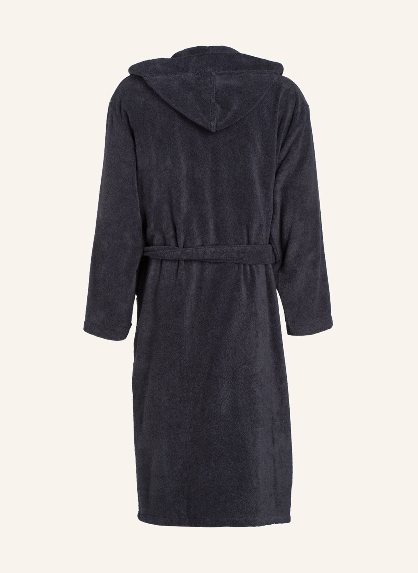 SCHIESSER Men’s bathrobe with hood, Color: ANTHRACITE (Image 2)