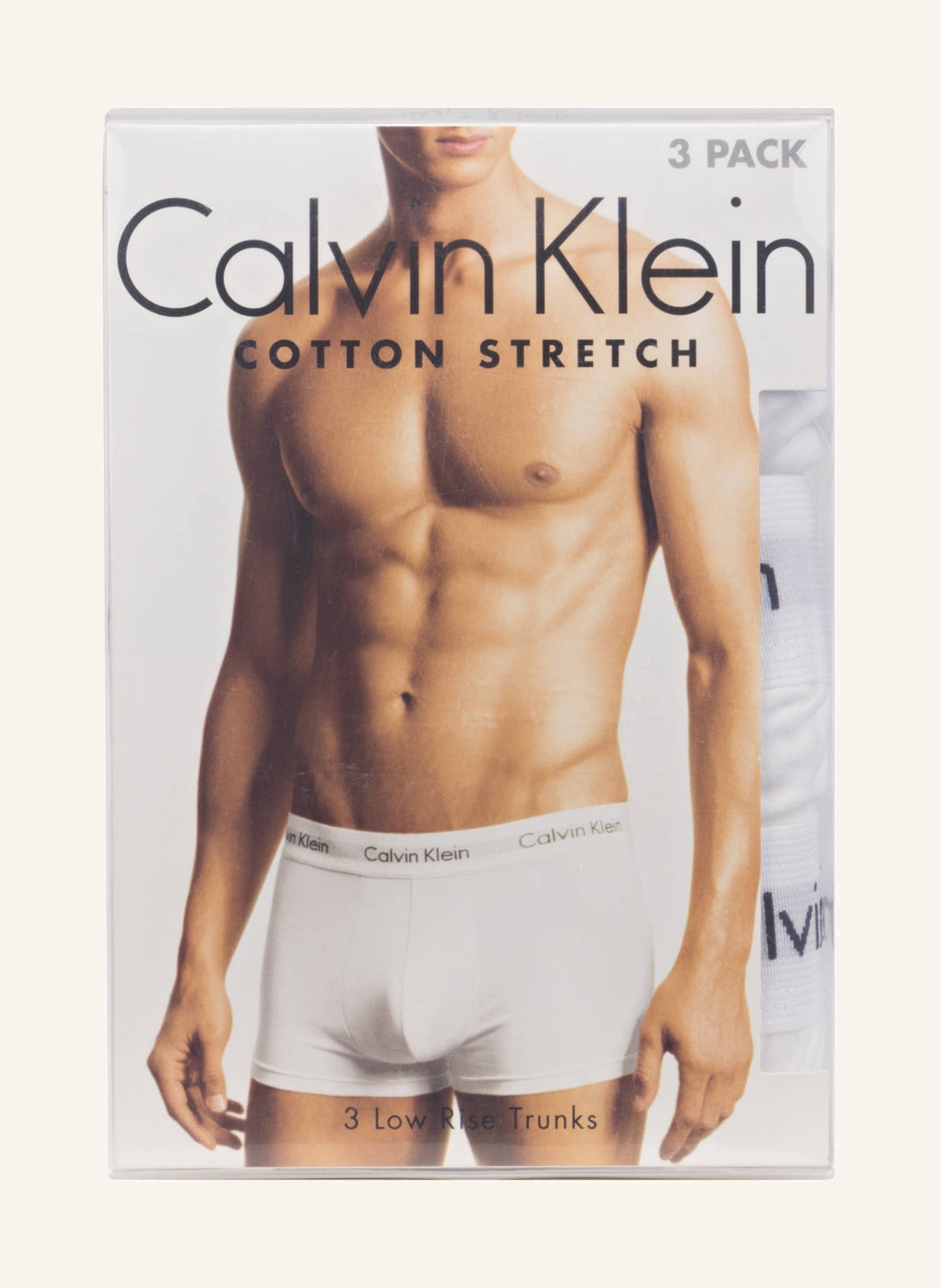 Calvin Klein 3er-Pack Boxershorts COTTON STRETCH, Farbe: WEISS (Bild 3)