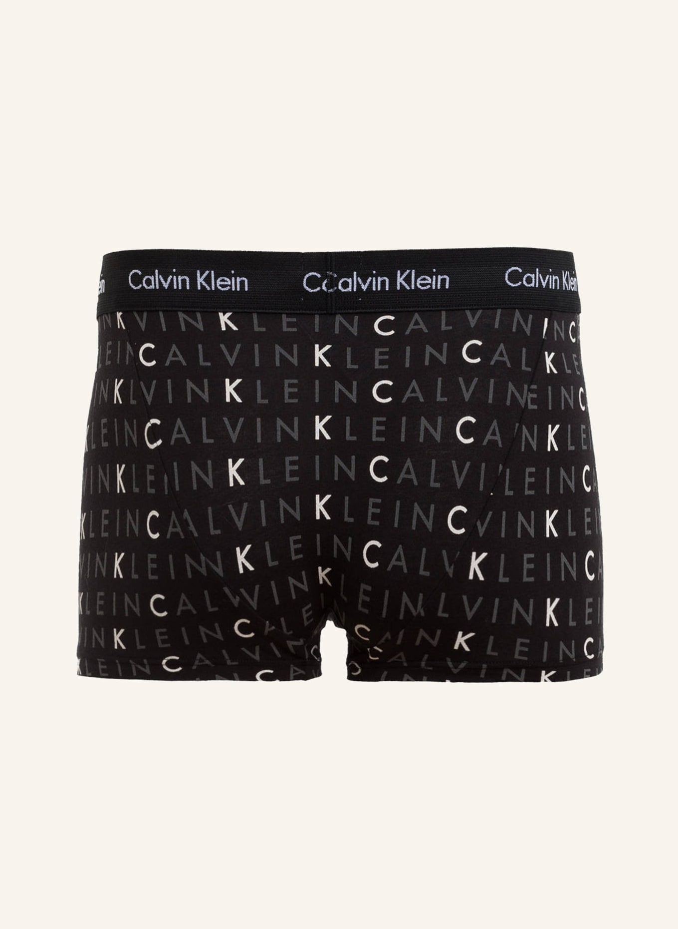 Calvin Klein 3er-Pack Boxershorts COTTON STRETCH, Farbe: SCHWARZ/ HELLGRAU MELIERT (Bild 2)