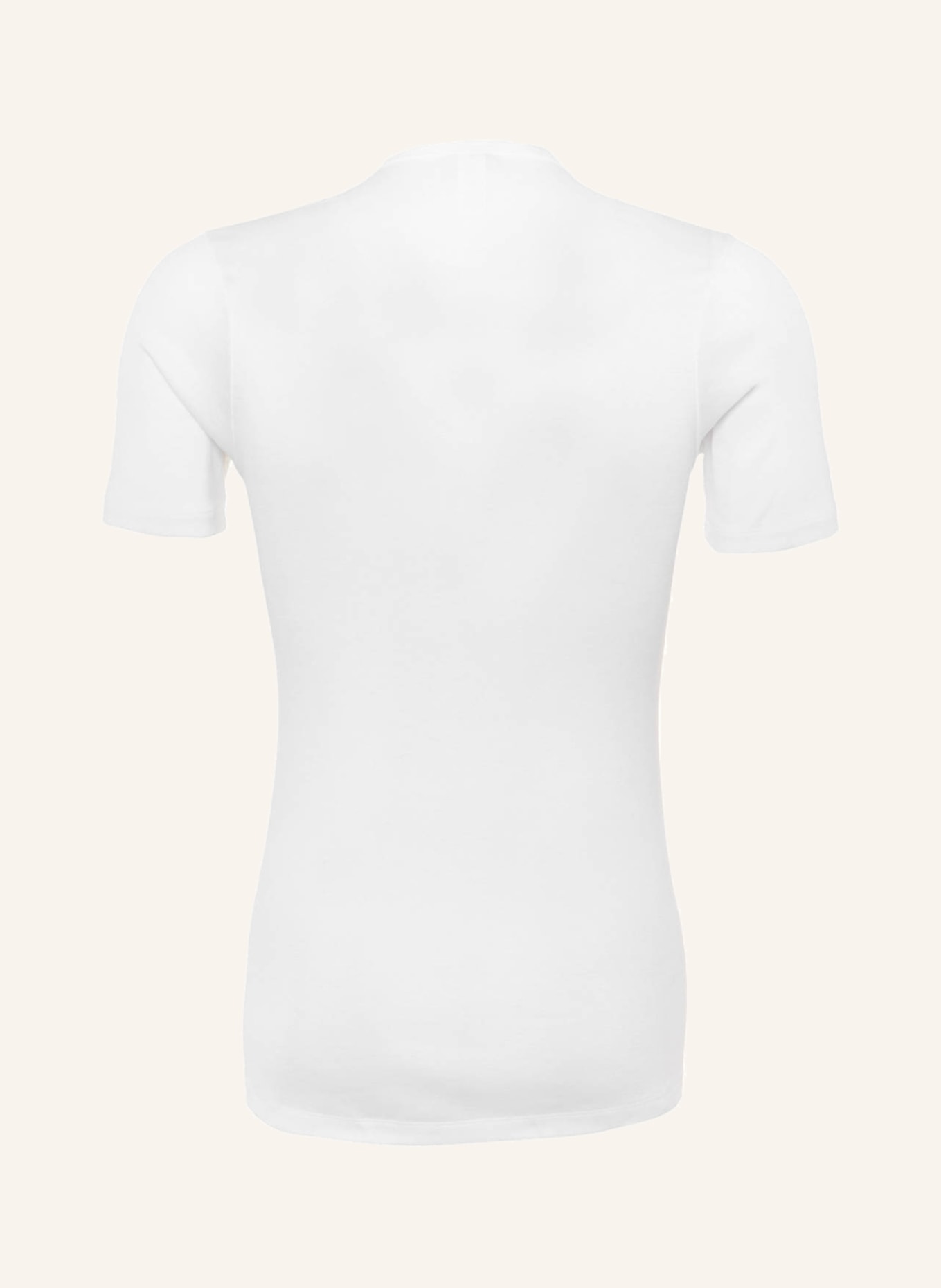 HANRO V-neck shirt COTTON PURE, Color: WHITE (Image 2)