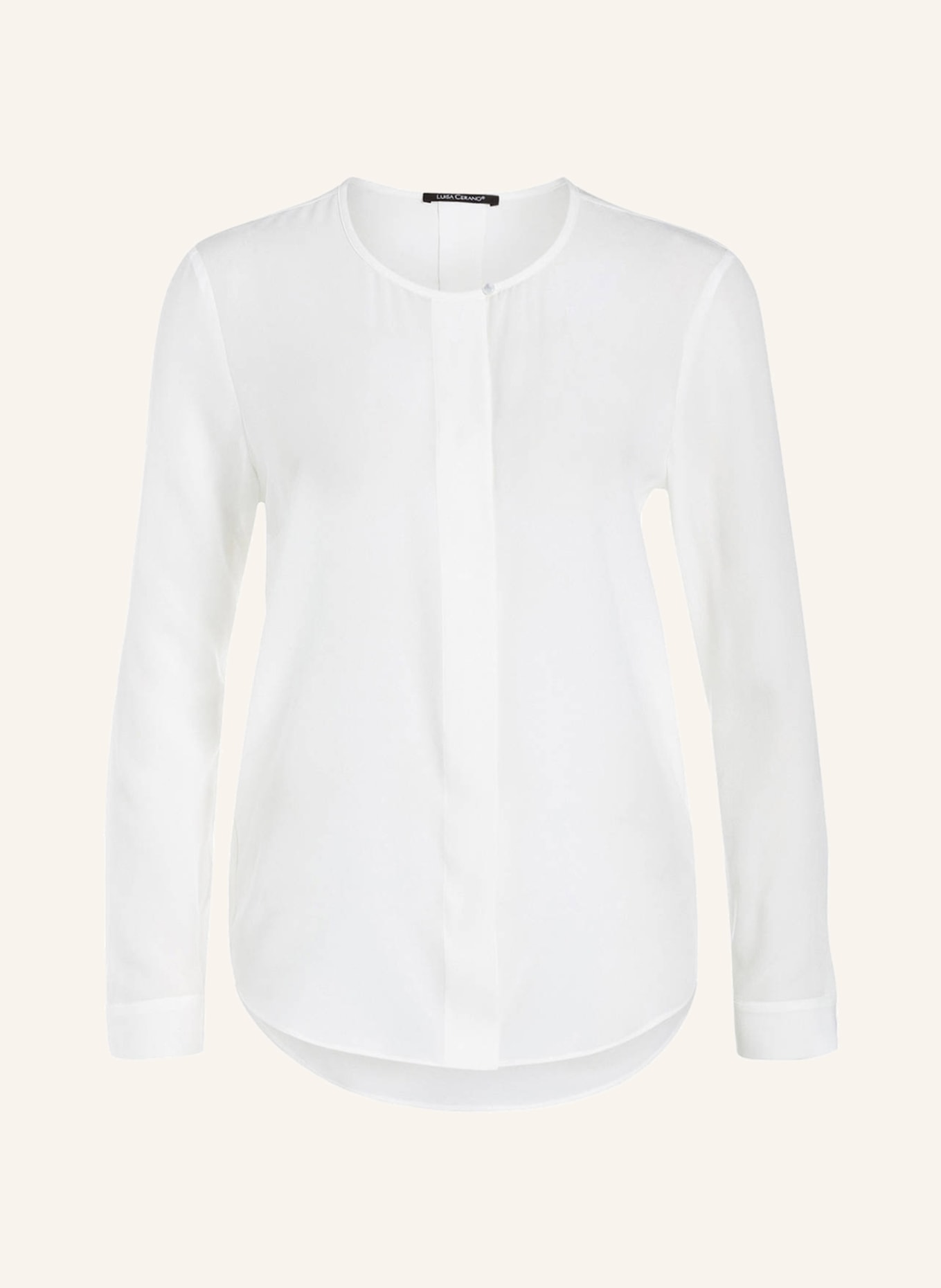 LUISA CERANO Silk blouse, Color: ECRU (Image 1)