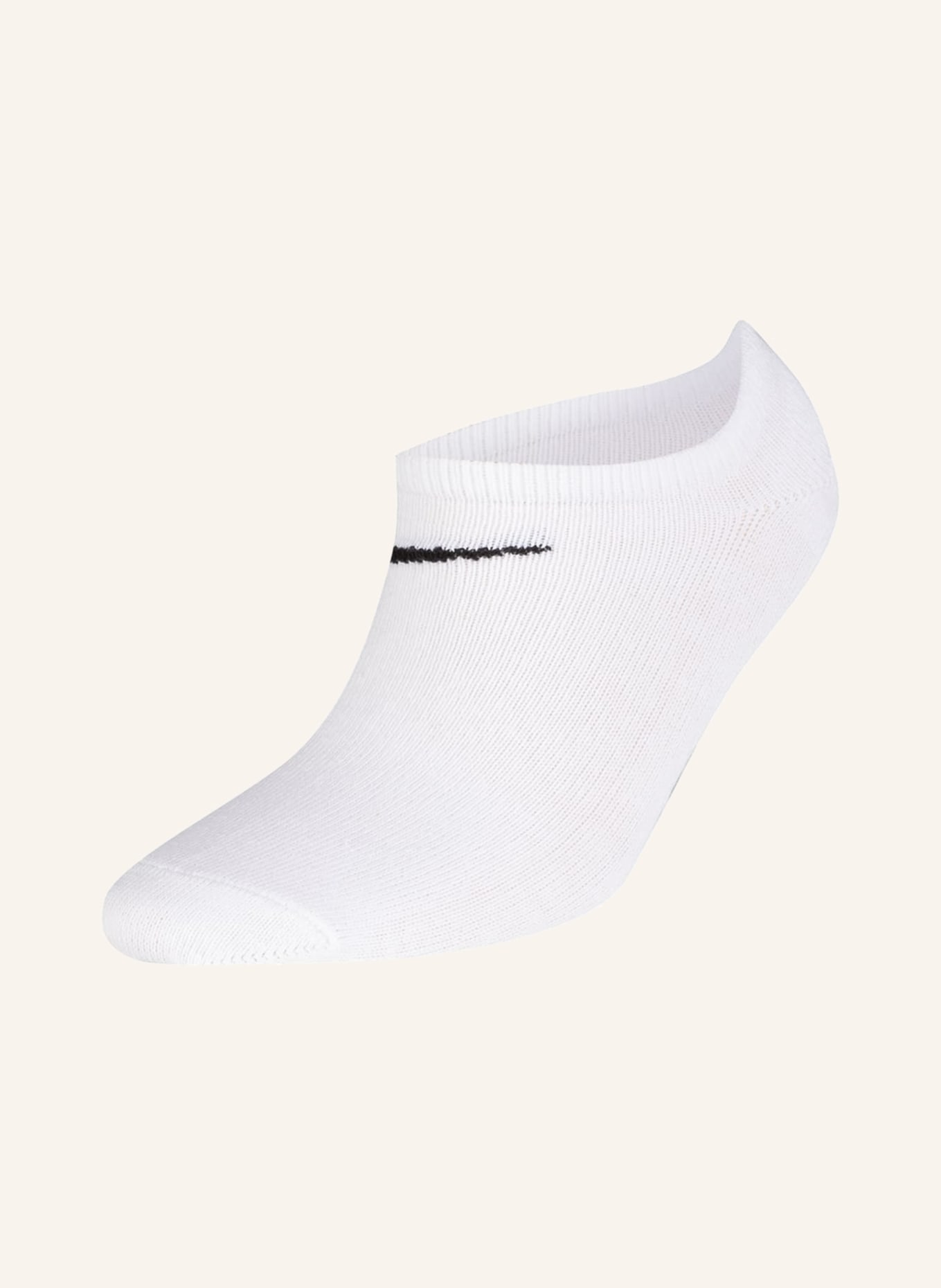 Nike 3-pack sneaker socks NO SHOW, Color: WHITE/ BLACK/ GRAY (Image 3)