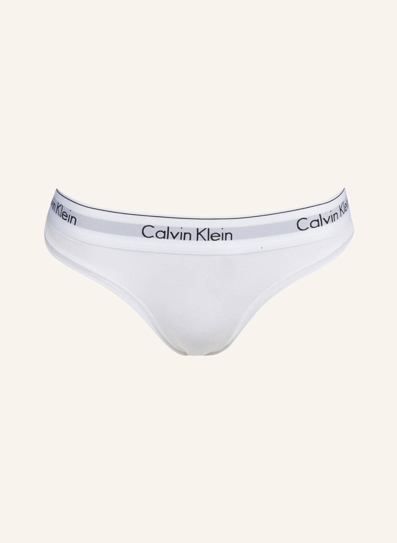 Calvin Klein Thong MODERN COTTON in white