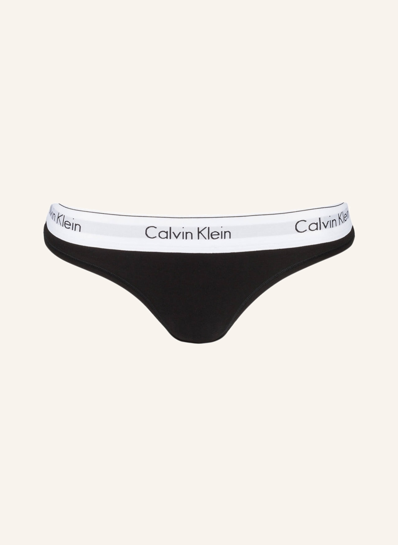 Calvin Klein String MODERN COTTON, Farbe: SCHWARZ (Bild 1)