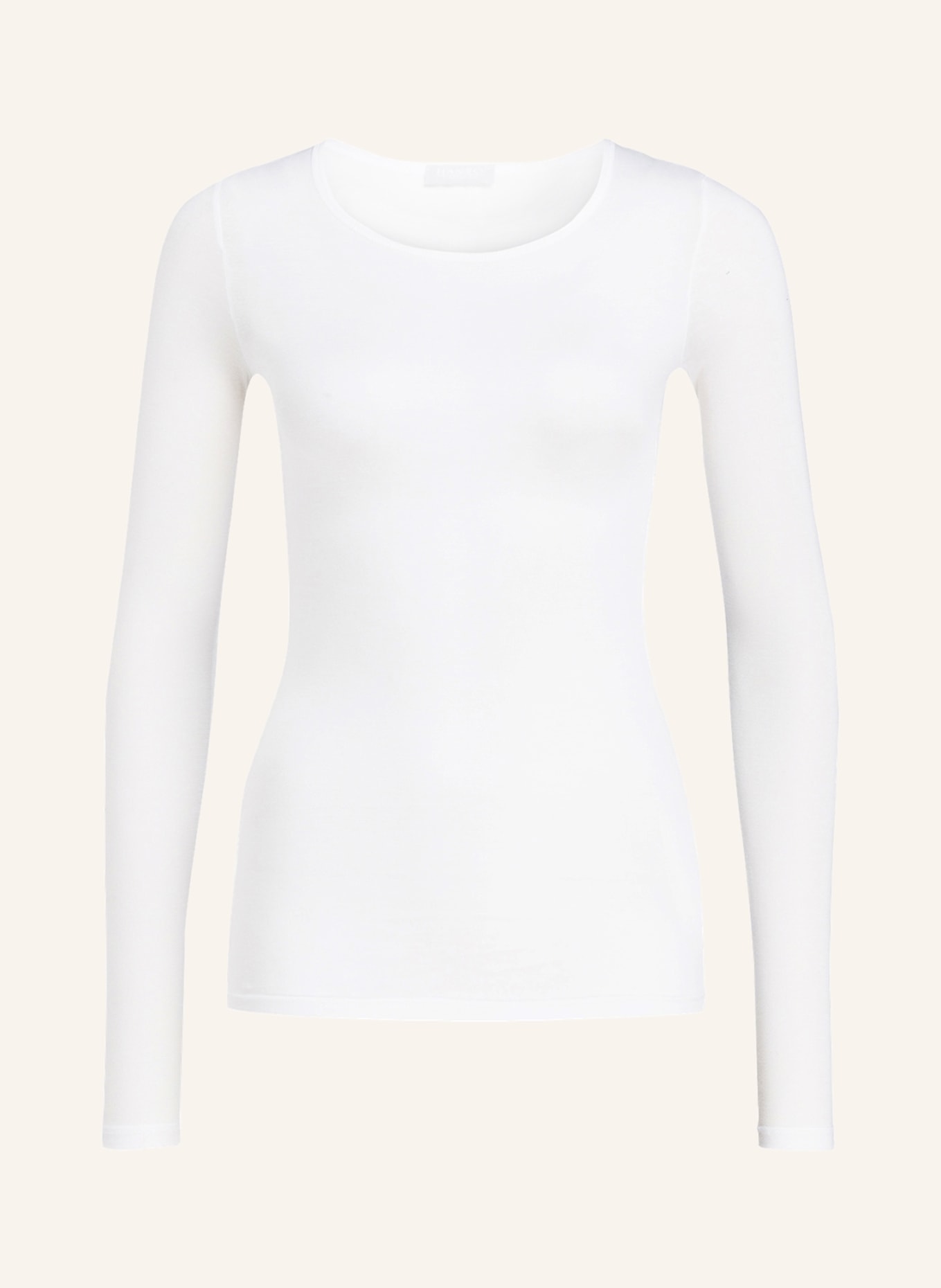 HANRO Long sleeve shirt ULTRALIGHT, Color: WHITE (Image 1)