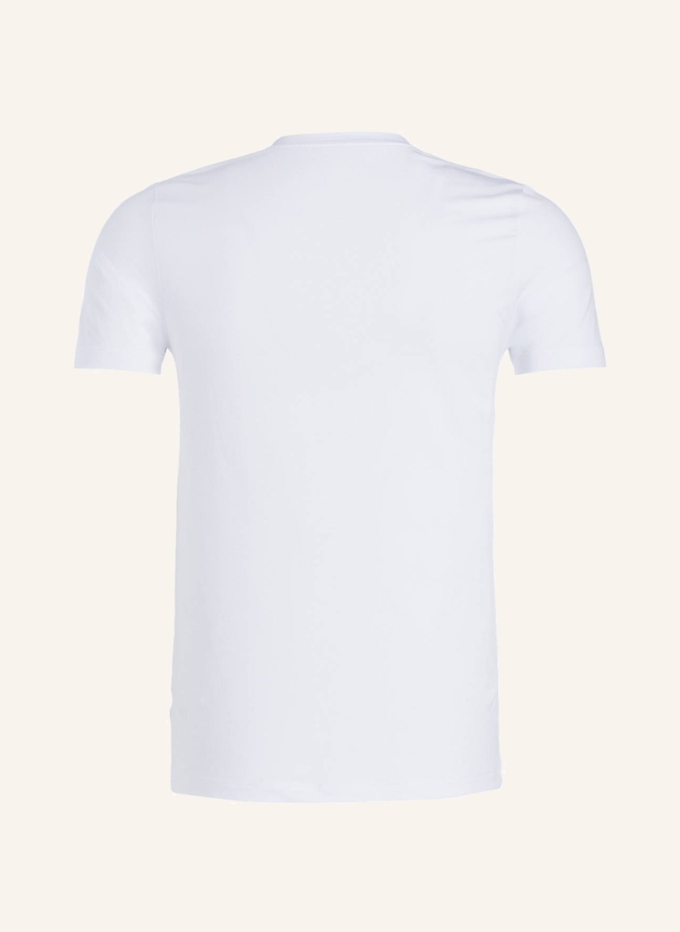 SCHIESSER V-neck shirt LONG LIFE SOFT, Color: WHITE (Image 2)