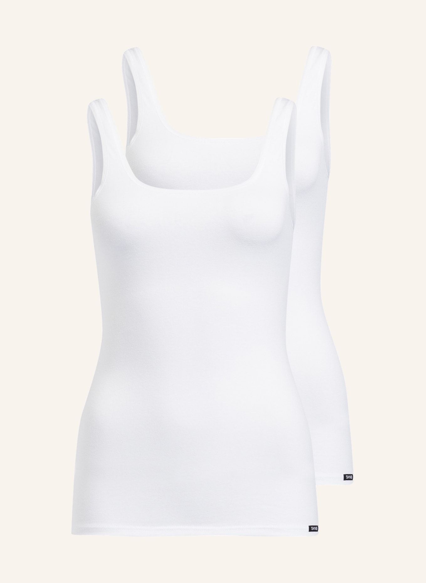 Skiny 2 pack of tops ADVANTAGE COTTON, Color: WHITE (Image 1)