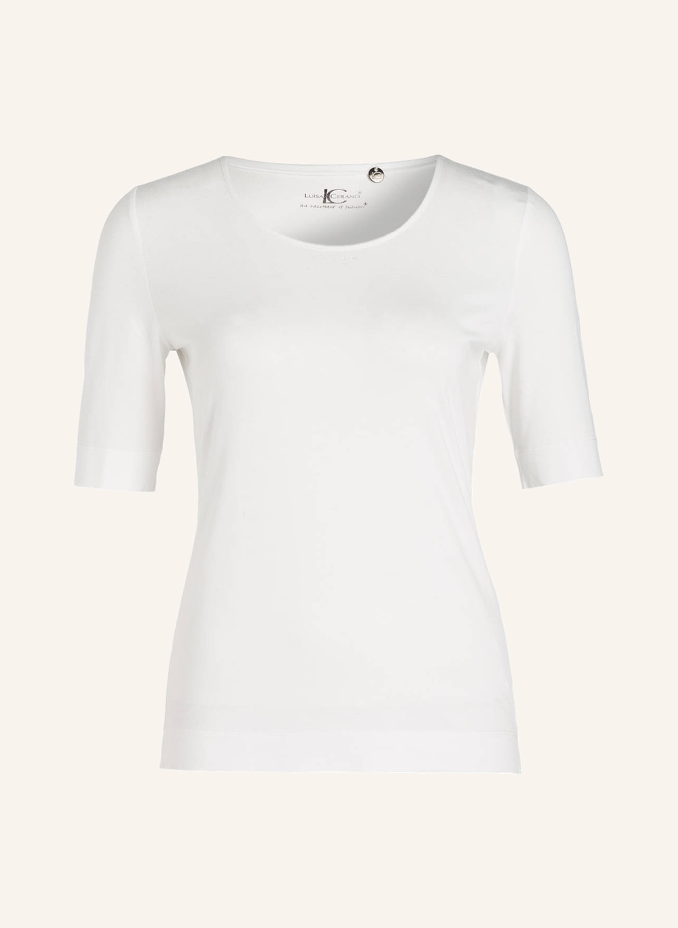 LUISA CERANO T-shirt, Kolor: KREMOWY (Obrazek 1)