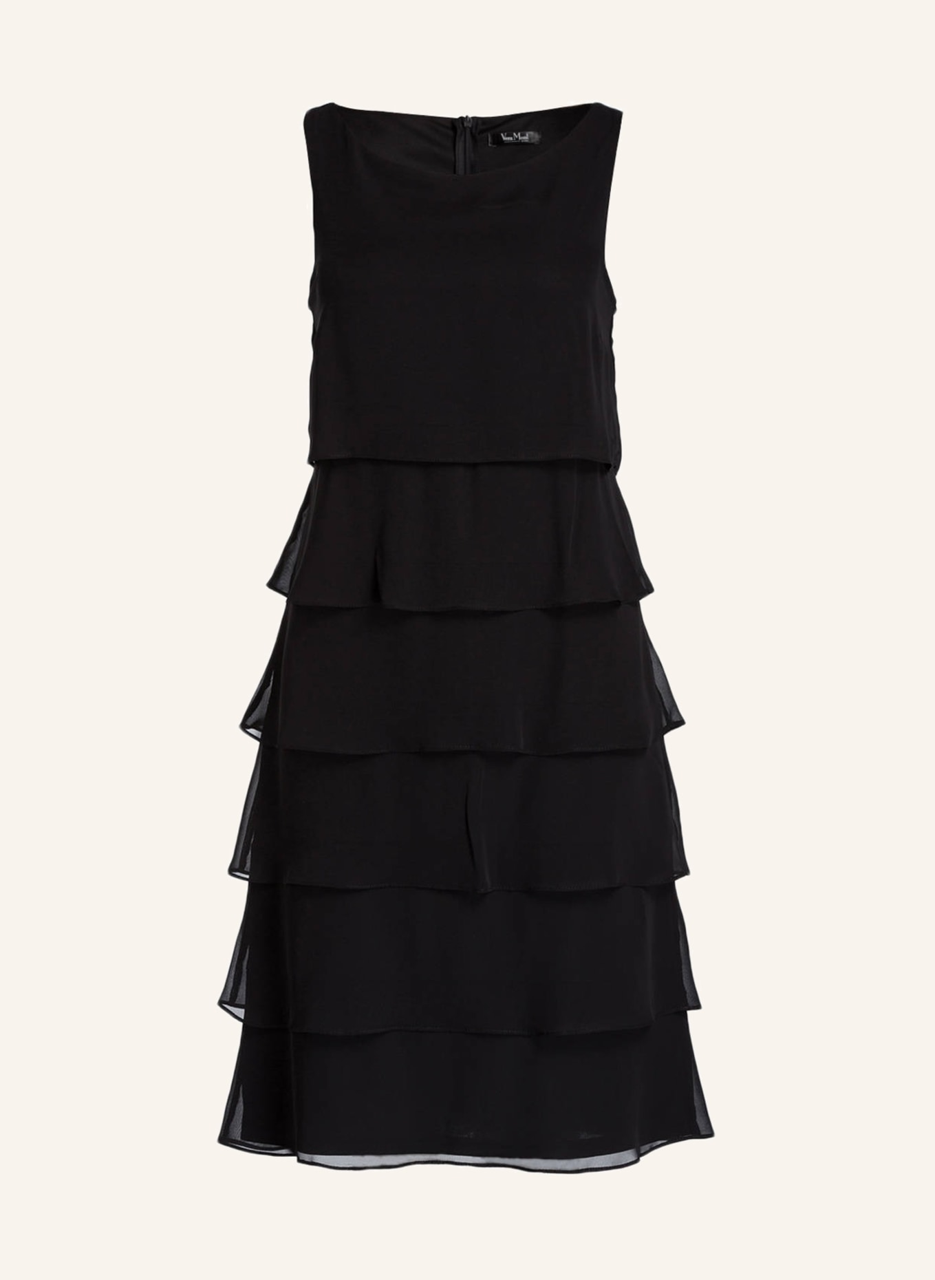 Vera Mont Dress with frills, Color: BLACK (Image 1)